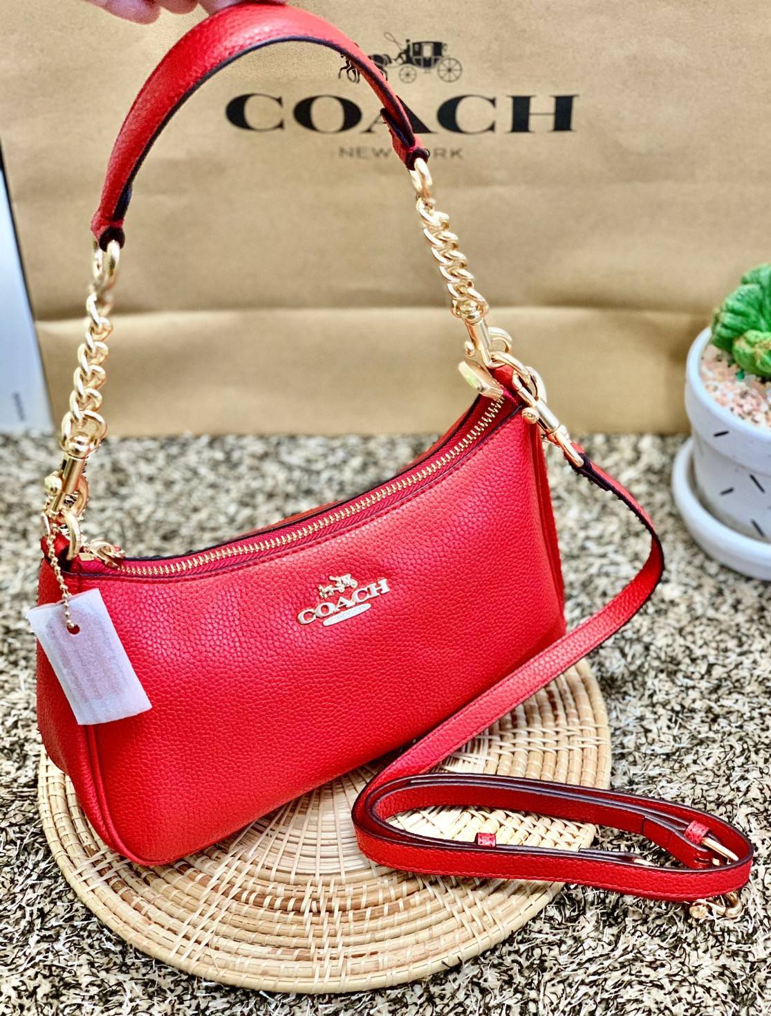 พร้อมส่งครบสี สวยทุกสีเลยค่า😘 ((CA173//CA209//CA548)) COACH TERI SHOULDER BAG 🔹กระเป๋าทรงพอช ในรูปแบบหนังแท้ หนังนิ่มสวยมากค่ะ