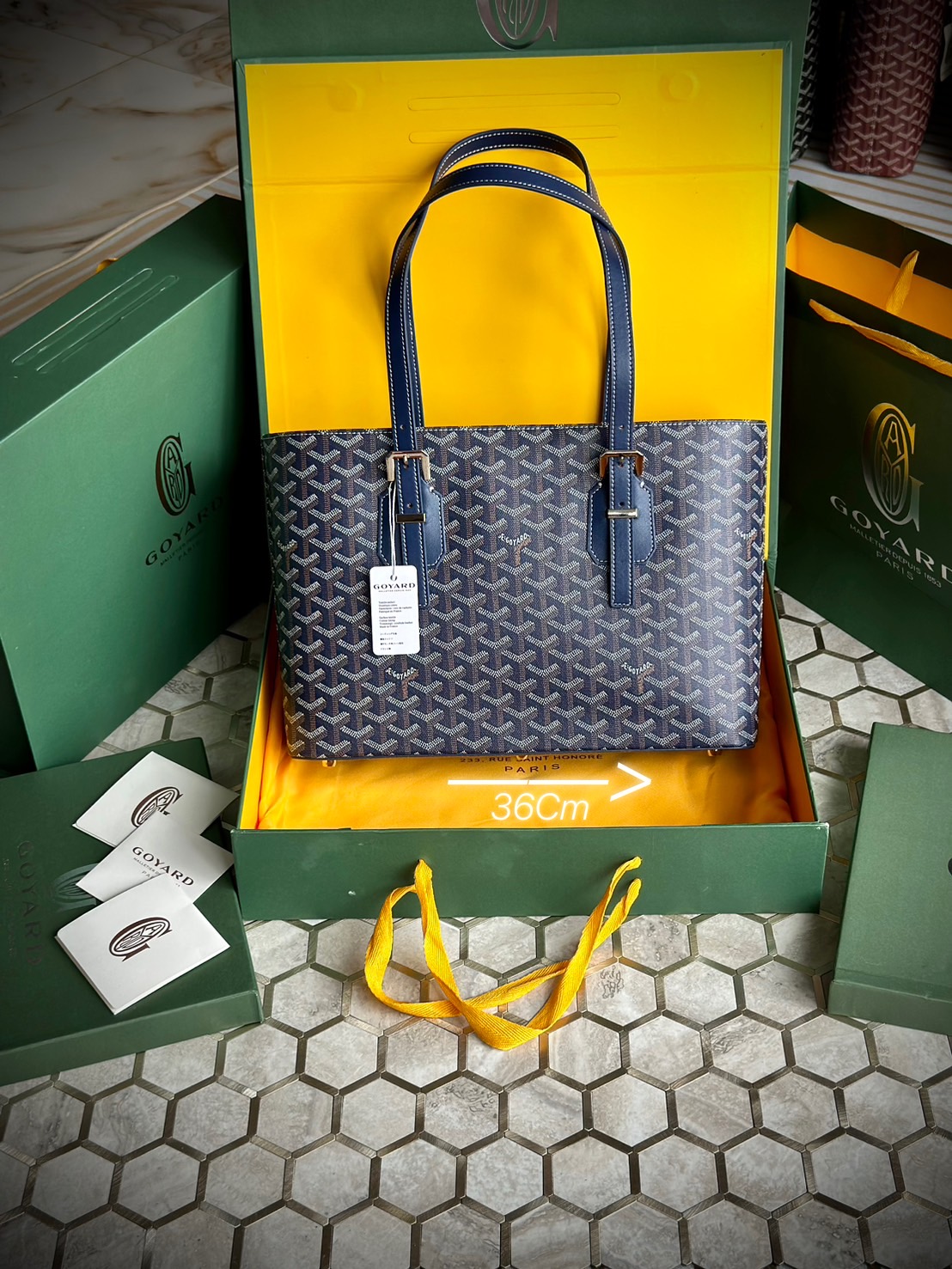 GOYARD Goyardine Sac Marie Galante MM / GOYARD Tote Bag กระเป๋าทรงโท้ทจุของได้เยอะ งานสวยเนี๊ยบ เกรดออริ สลับแท้ 1:1 ใช้ต่างประเทศได้