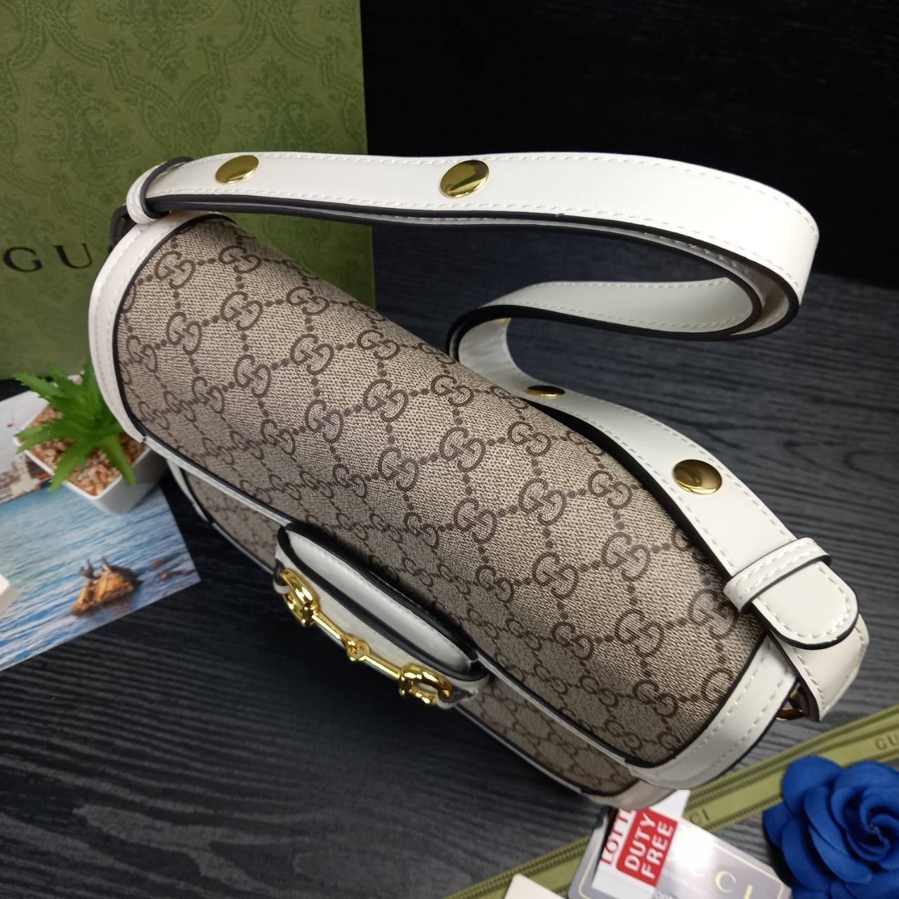 GUCCI HORSEBIT 1995 BAG / GG Supreme Shoulder 10" รุ่นฮิต คลาสสิค หรูหรา ใช้แล้วดูดีมีเสน่ห์ขึ้นทันที สายยาวคล้องบ่าได้ ปรับยาวคลอสบอดี้ได้