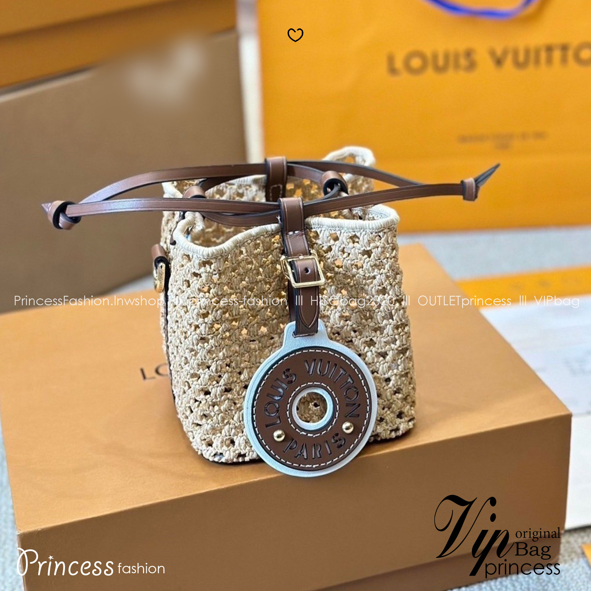 LV Noé Purse bag Raffia bag 5" / LV Bucket Bag กระเป๋าสานทรงบัคเก็ตไซส์มินิ ดีไซน์ใหม่สุดเอ็กซ์คลูซีฟจากเส้นใยถักแบบโครเชต์ พร้อมสายสะพาย ใช้ในวันสบายๆ ผ่อนคลาย เรียบหรูดูมีสไตส์
