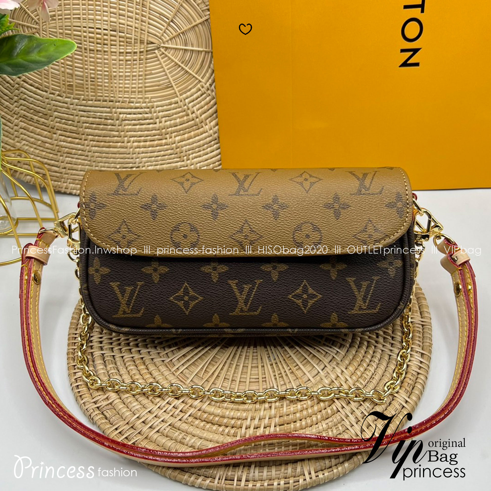 LV Wallet on Chain Ivy / LV IVY BAG กระเป๋าสะพายรุ่นยอดนิยม ใช้งานได้ทั้งธีมกลางวันและกลางคืน สวยหรู ดูแพงที่ถูกต้องมาก เกรดออริ 1:1 ใช้งานต่างประเทศได้