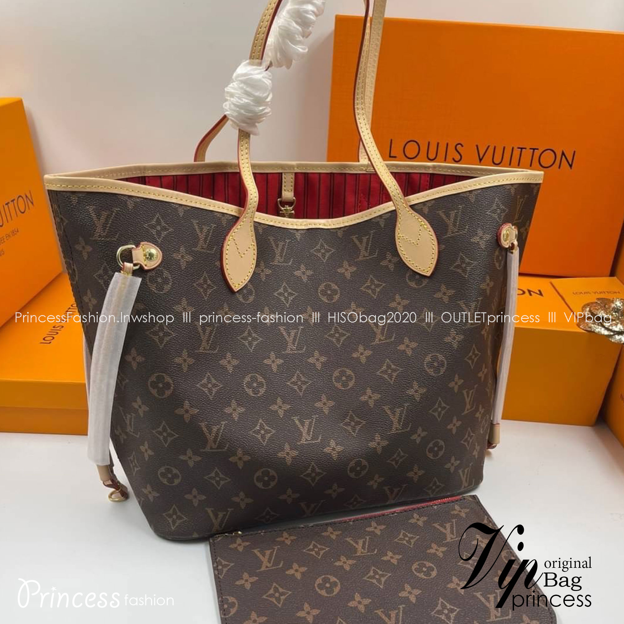LV Neverfull GM Monogram 36cm / LV Shopping Bag พร้อมส่ง 4 สี **สินค้าเกรดออริจินอล 1:1 สลับแท้ ใช้งานต่างประเทศได้ งานสวยตามรูป ภาพถ่ายจากงานขายจริง