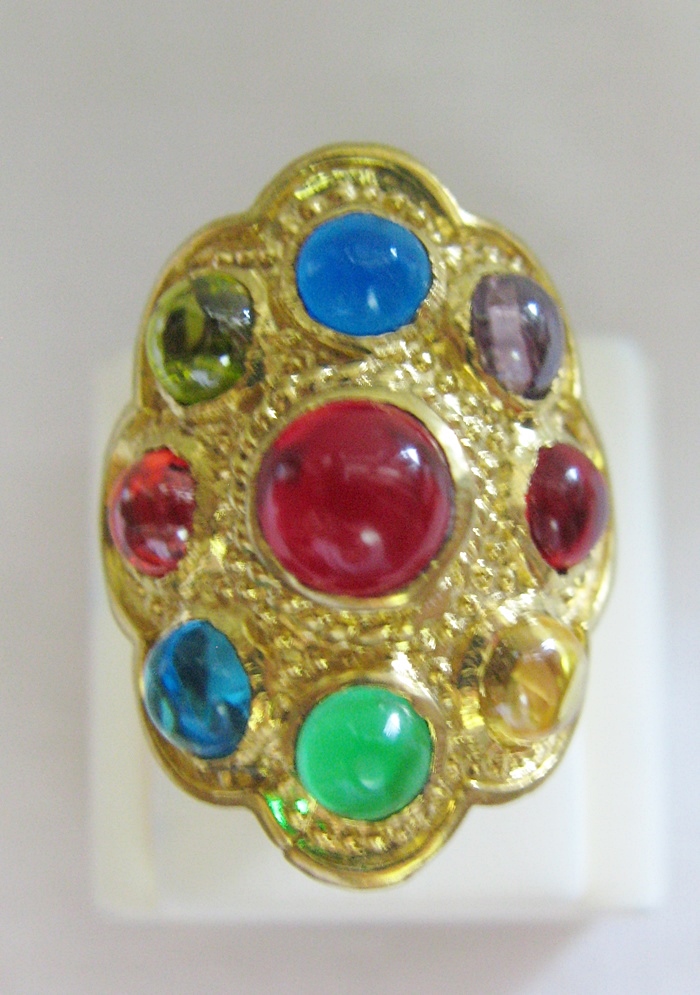 สินค้าหมดค่ะ แหวนพลอยมณีใต้น้ำ(เพชรพญานาค)นพเก้าเนื้อทองเหลือง(ทุกราศี)เบอร์9ค่ะ