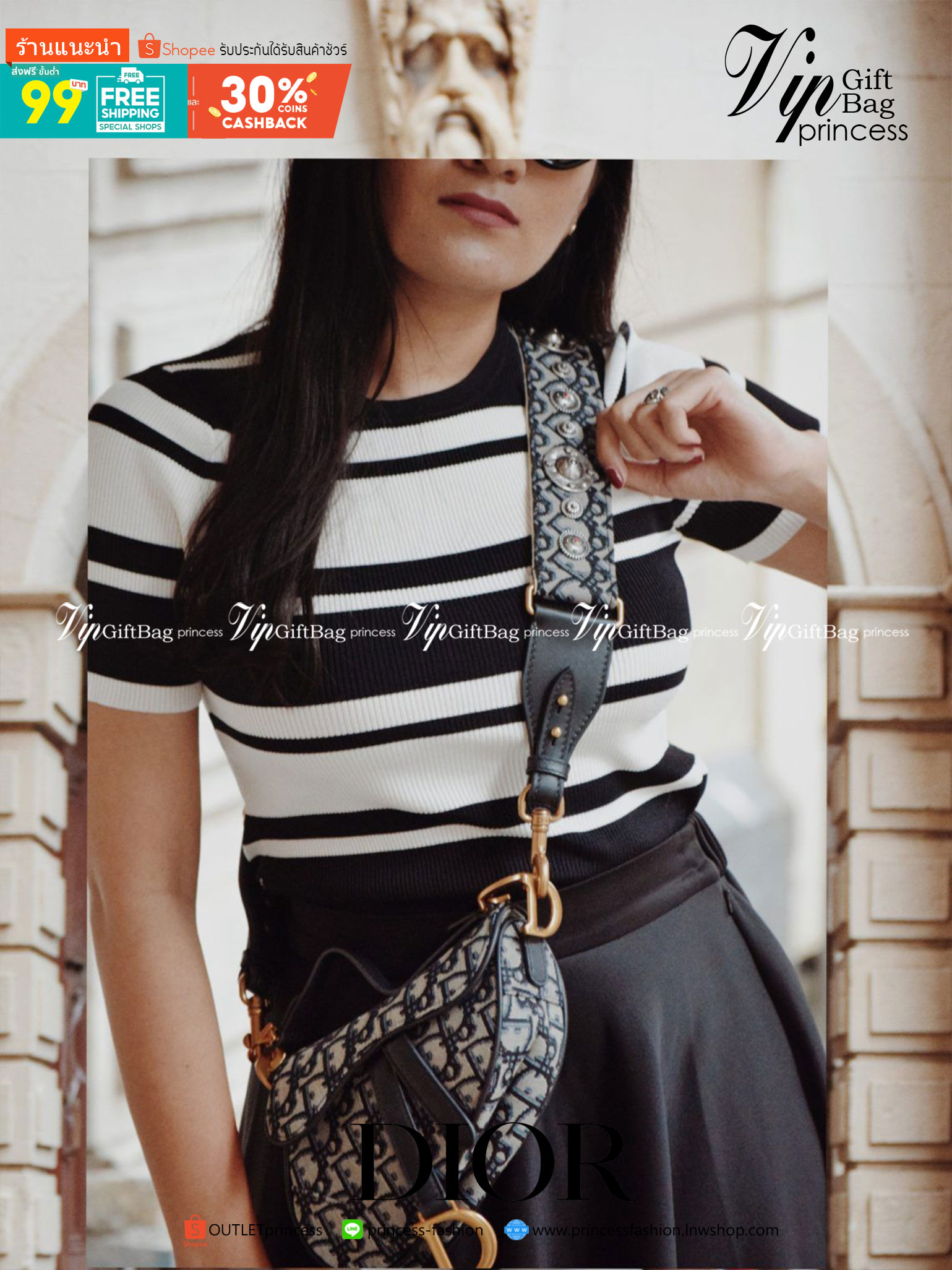 หนังแท้ DIOR SADDLE BAG Oblique Embroidery รุ่นใหม่ทอลายเสือ กระเป๋ารุ่นยอดนิยมตามแบบฉบับแบรนด์ งานทอลายคมชัด ใช้งานได้ 2 แบบ สะพายยาว CROSSBODY และสายสั้นถือได้เก๋ๆ ลุคนี้คูลสุดๆ เลยค่าา ภาพถ่ายจากสินค้าจริง! สวยมาก พร้อมส่งที่ไทยราคาสุดคุ้ม สาวๆ ห้ามพลา