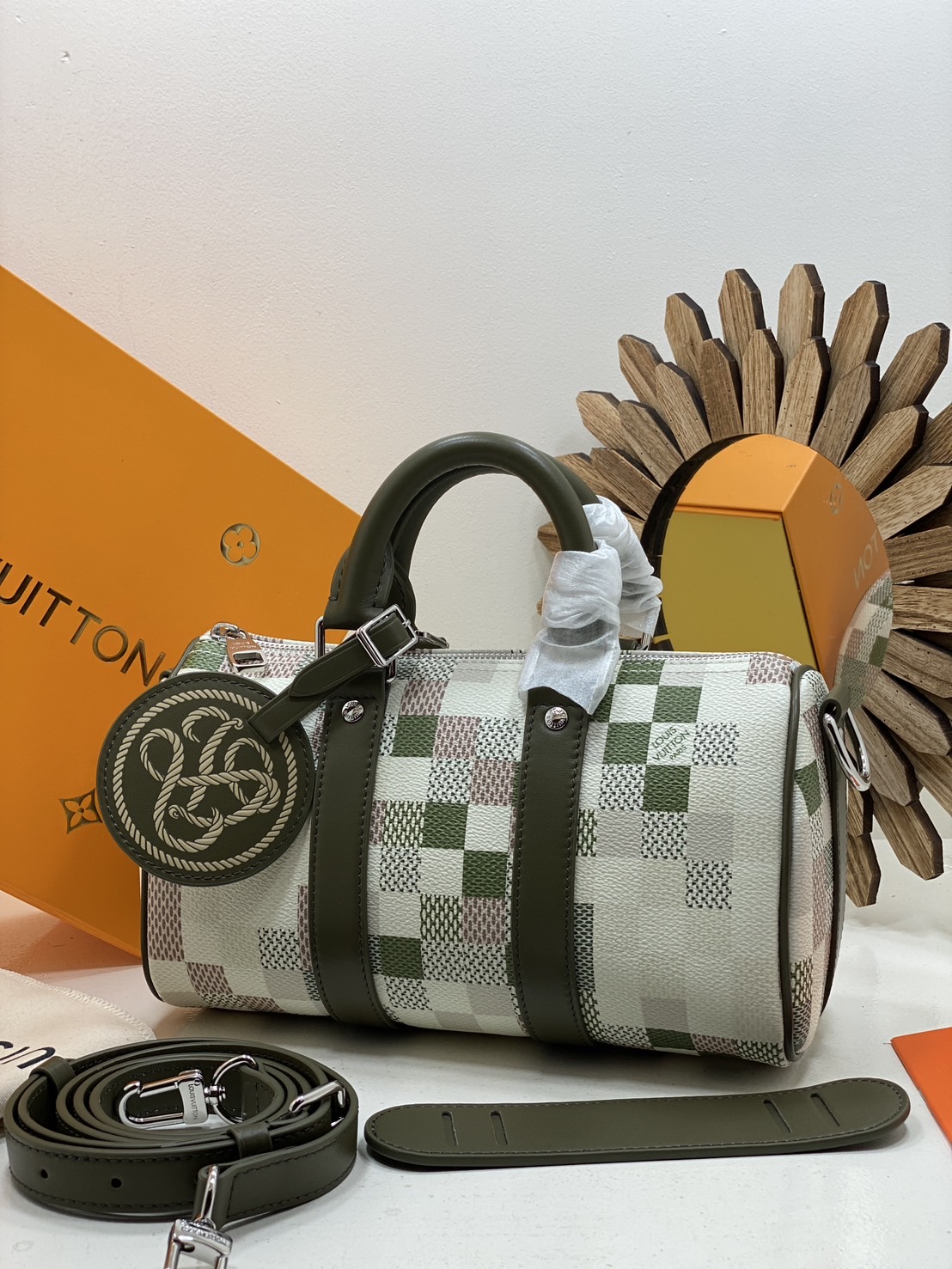 ORI | 🐍 LV Keepall 25 Snakoflage for Lunar New Year กระเป๋าทรงหมอน สปีดี้คอลใหม่แท็กลายงูต้อนรับตรุษจีน หนังแท้แคนวาสแท้