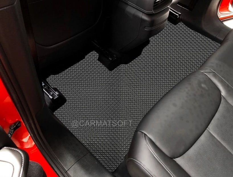 พรมปูพื้นรถยนต์ XPENG G6 2024 พรมกระดุม เอ็กซ์เผิง จีซิกส์ สีดำ เข้ารูป 3ชิ้น