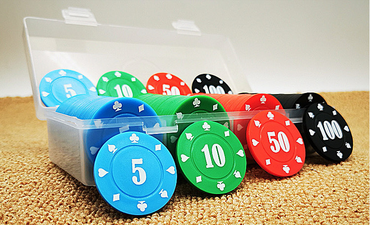 ชุดชิปโป๊กเกอร์ 100เหรียญ(Poker Chip 100 pcs) เหรียญโปกเกอร์ ชิพโปกเกอร์