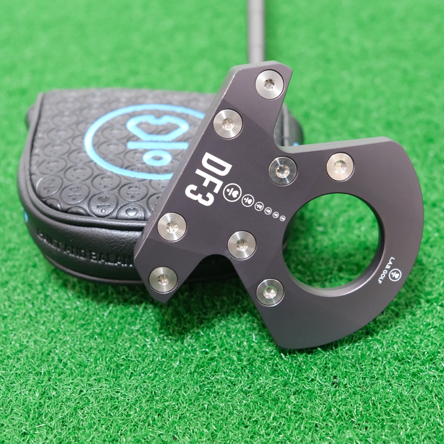 LAB GOLF DF3 CHARCOAL PUTTER L.A.B. GOLF 34 INCH PUTTER 34" 69* LIE STEEL SHAFT + HEADCOVER
