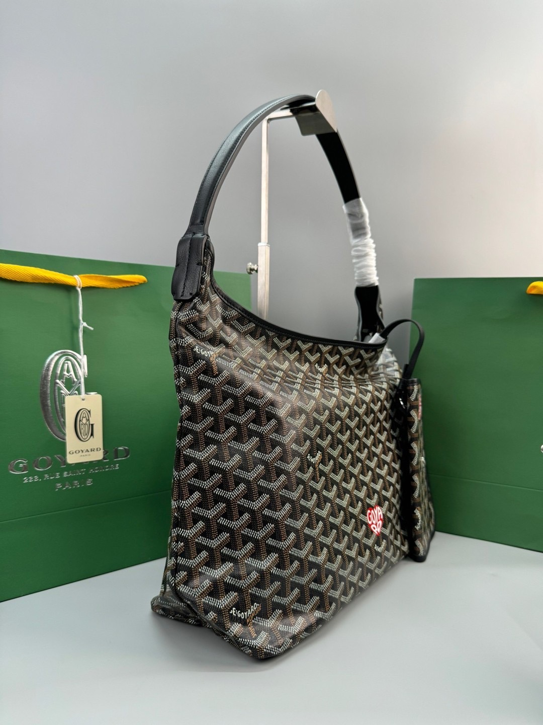 GOYARD Boheme Hobo Heart Shape Bag / GOYARD Tote Bag กระเป๋าทรงโท้ทใบใหญ่ หนังแท้สวยเป๊ะ เกรดท็อปออริ สลับแท้ 1:1 เกรดดีสุด ใช้ต่างประเทศได้ ผ่านทุก ตม.