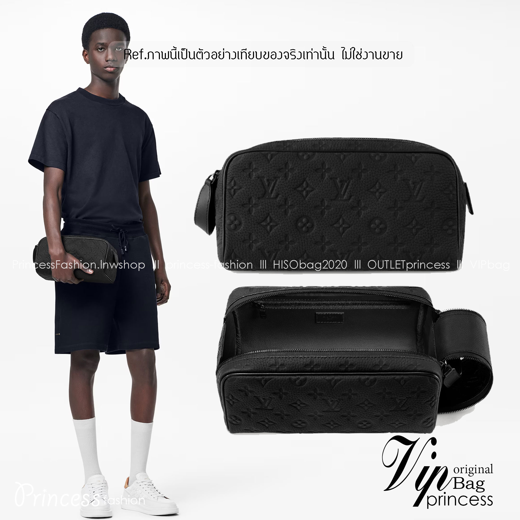 LV Clutch / LV Trousse de toilette Dopp Kit กระเป๋าถือทรงพอชหรือคลัช เกรดออริ ท็อป 1:1 เกรดดีสุด หนังแท้สวย ใช้งานต่างประเทศได้