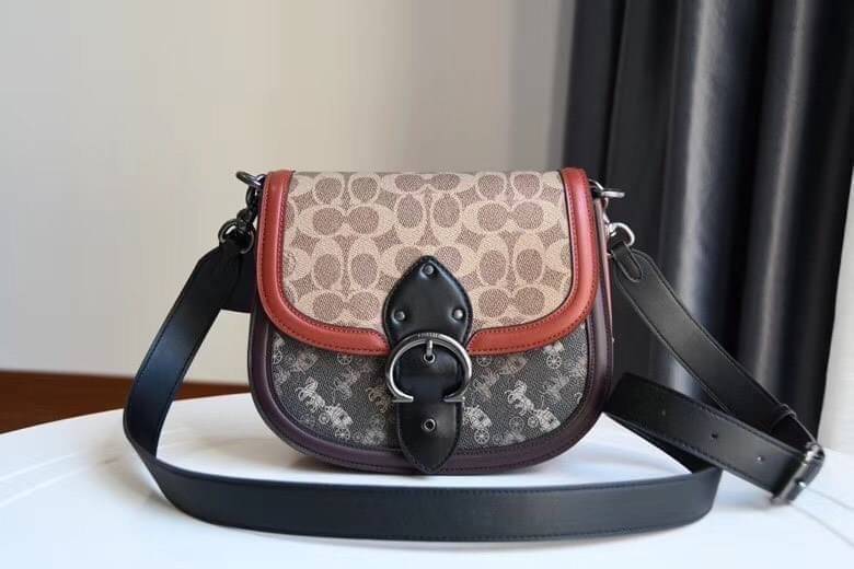 COACH 0745 Printed coated canvas and glovetanned leather