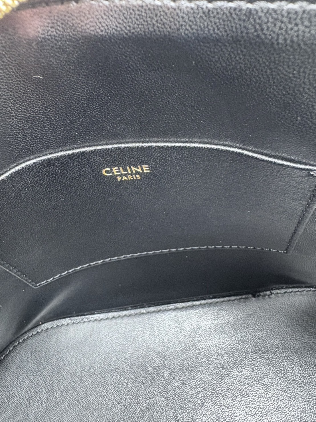 ORI หนังแท้ | CELINE TEEN HONORINE BAG IN Triomphe Canvas and Leather กระเป๋าสะพายทรงอัลม่าโท้ท พร้อมหูจับในตัว สวยเรียบหรู