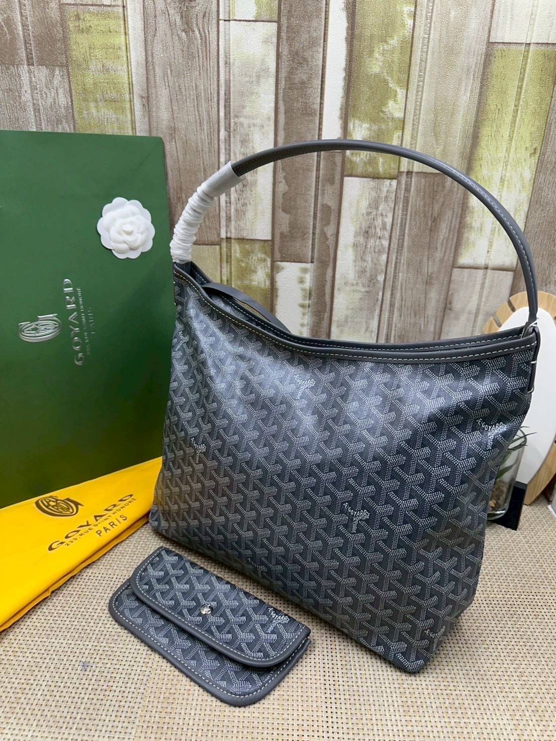 พร้อมส่ง 8 สี ORI หนังแท้ | Goyard Bohème Hobo Bag กระเป๋าสะพายทรงโฮโบ สะท้อนถึงความเบา ความยืดหยุ่น เปิดปิดแบบซิป สะดวกสบายขึ้น
