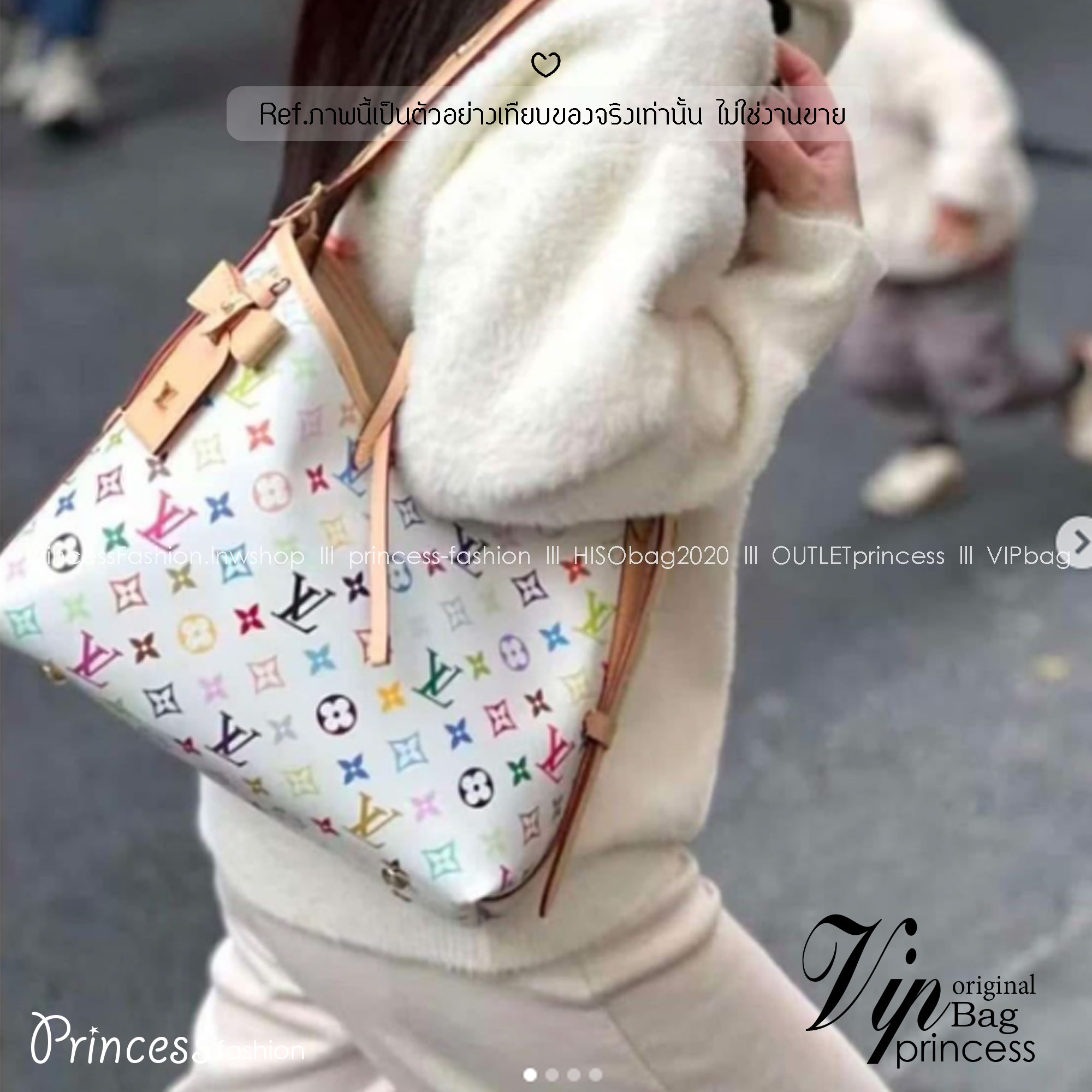 LV x TM CarryAll PM bag Multicolor Monogram Canvas กระเป๋าสะพายไหล่ทรงสวย รุ่นลิมิเต็ดสุดคลาสสิก แต่งแต้มดีเทลเปี่ยมชีวิตชีวา แคนวาสโทนสีสดใสดีไซน์ใหม่จากพาเลตต์สีเอกลักษณ์