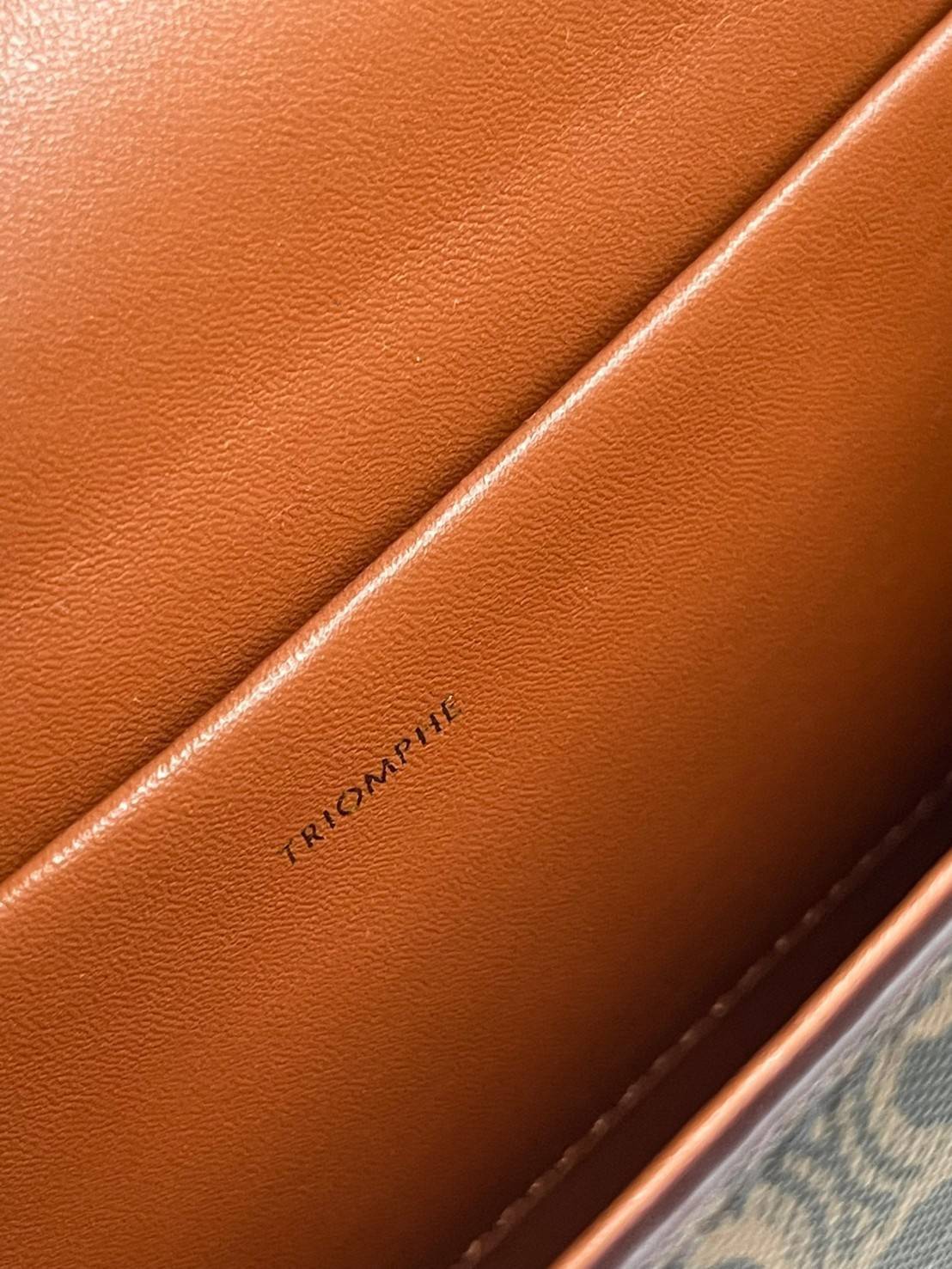 CELINE TRIOMPHE SHOULDER BAG IN TRIOMPHE อีกหนึ่งผลงานการออกแบบของ Hedi Slimane ที่ได้ดึงเอาเอกลักษณ์ต่าง ๆ ของ CELINE ออกมาและทำการตีความหมายใหม่จนได้กระเป๋าเรียบหรูและดูทันสมัย ให้คุณเลือกสะพายในชีวิตประจำวันเข้ากับการแต่งตัวสบาย ๆ หรือจะสะพายออกงานปาร์