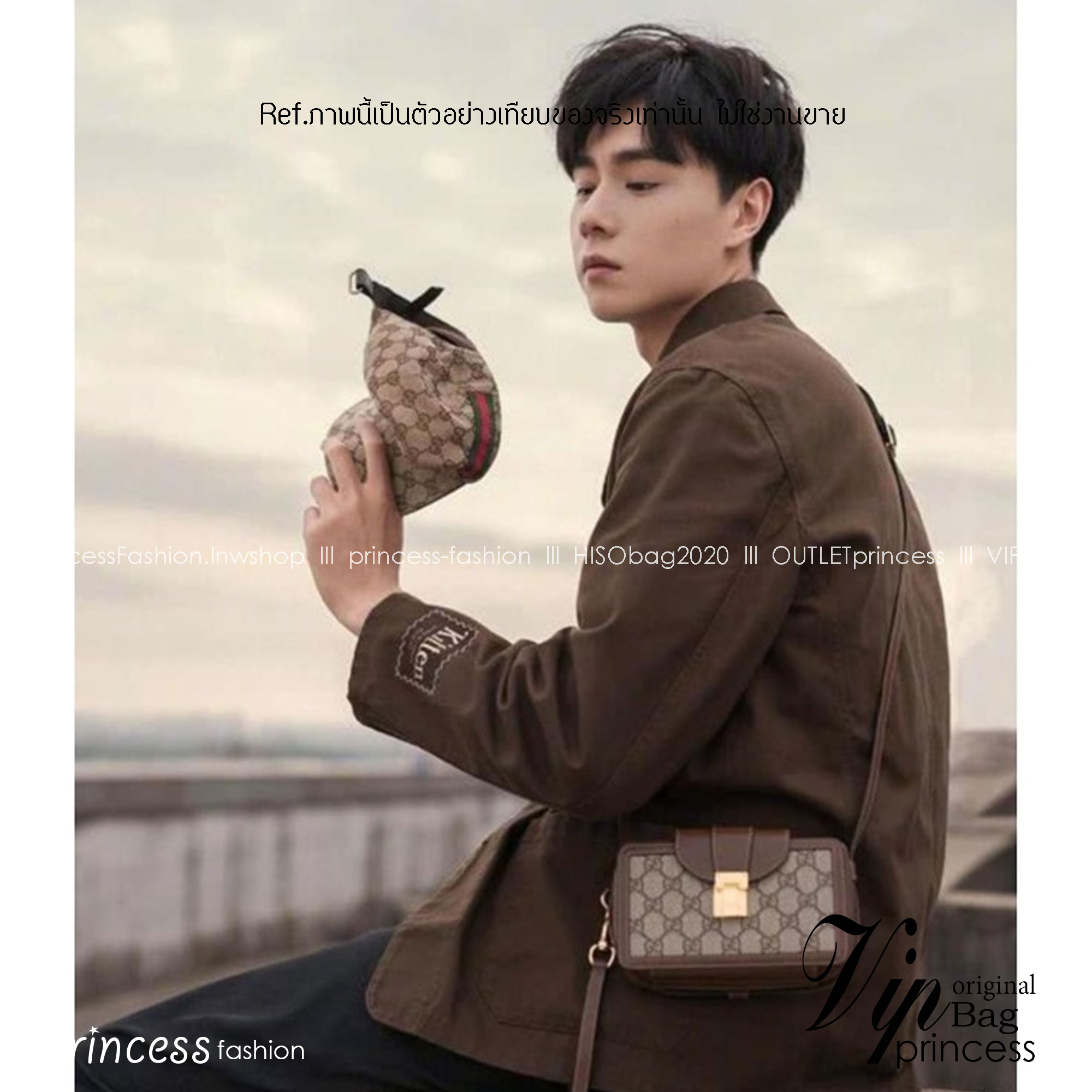 GUCCI GG Mini Bag With Clasp Closure / GUCCI MINI BAG พร้อมส่งที่ไทย กระเป๋าสะพายทรงคลาสสิค ไซส์ใหม่กะทัดรัด ใช้งานคล่องตัว ได้ทั้งชายหญิง รุ่นตามหา