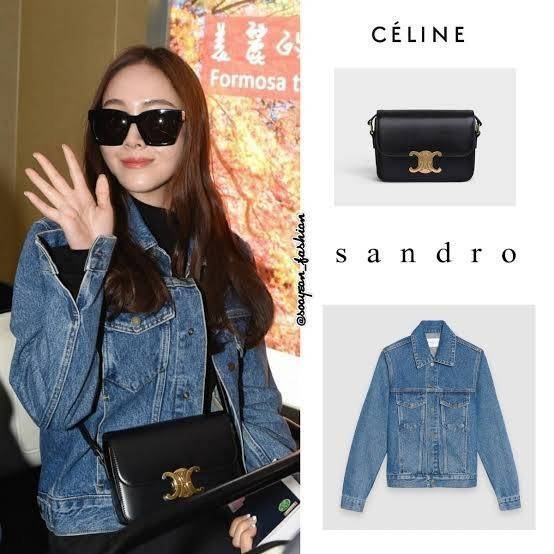 Celine MEDIUM TRIOMPHE BAG IN SHINY มีรูปทรงเป็นกล่องคล้ายกับกระเป๋า Classic Box แต่มีการออกแบบโลโก้ที่สะดุดตาแบบวินเทจ ด้วยดีไซน์ที่ดูโฉบเฉี่ยว แต่คงความคลาสสิคอย่างเต็มเปี่ยม ทำให้เป็นที่ดึงดูดความสนใจของสาวๆ สายสะพายสามารถปรับระดับได้ มีความคล่องตัวในก