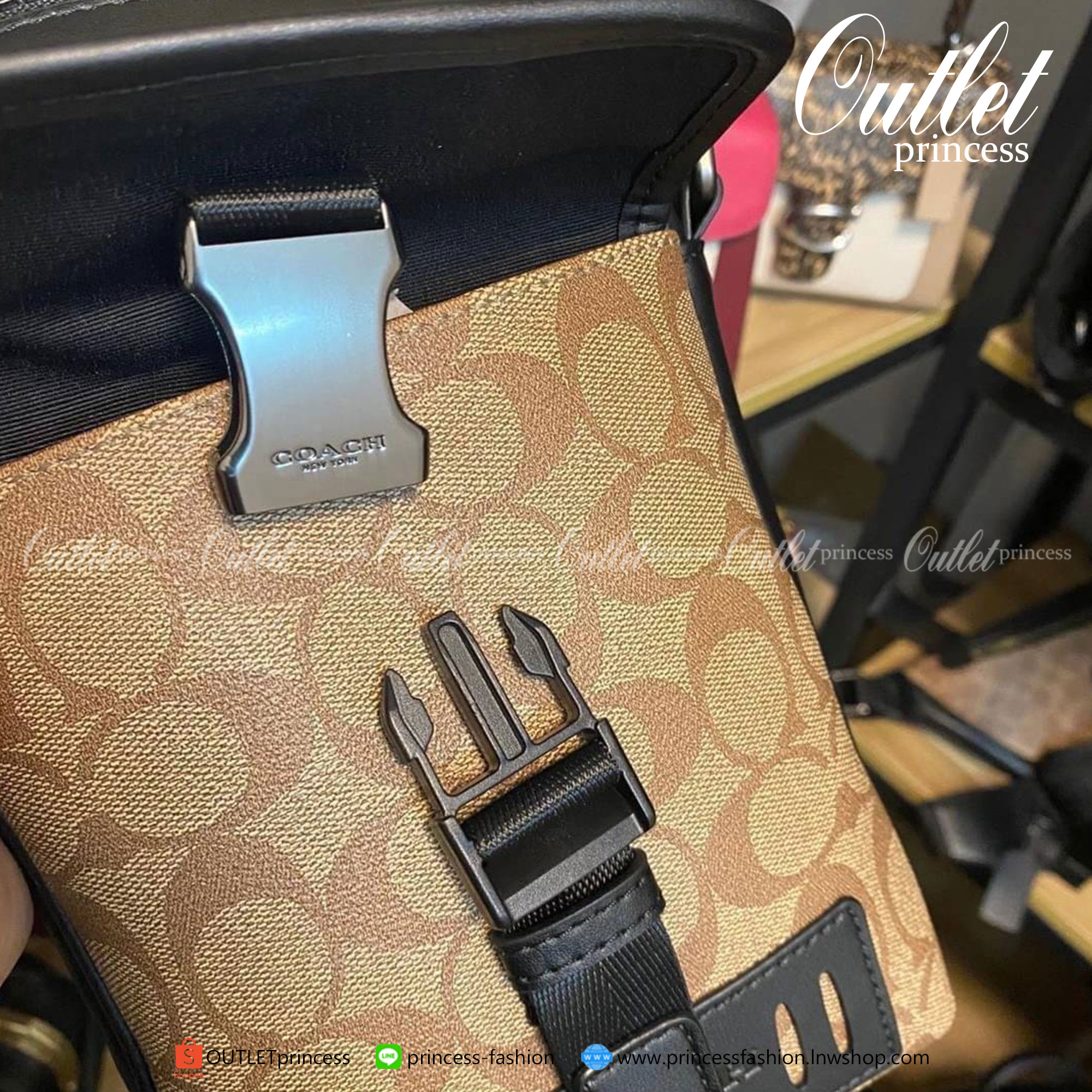 ของแท้ 100% Coach RANGER CROSSBODY IN SIGNATURE CANVAS