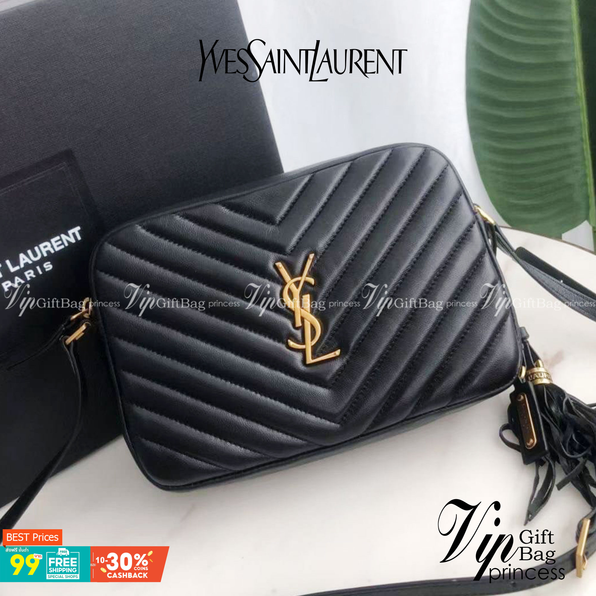 หนังแท้ YSL SAINT LAURENT Lou Medium Monogram YSL Calf Crossbody Bag Anatomy of YSL Camera Bag กระเป๋าสะพายแบรนด์ดังสุดฮิต เป็นอีกหนึ่ง Item ยอดนิยมสำหรับสาวๆ ที่รักความคล่องแคล่ว มีจุดเด่นทั้งในเรื่องการออกแบบกระเป๋า ที่สามารถนำออกมาใช้ได้ในทุกโอกาส สวย 