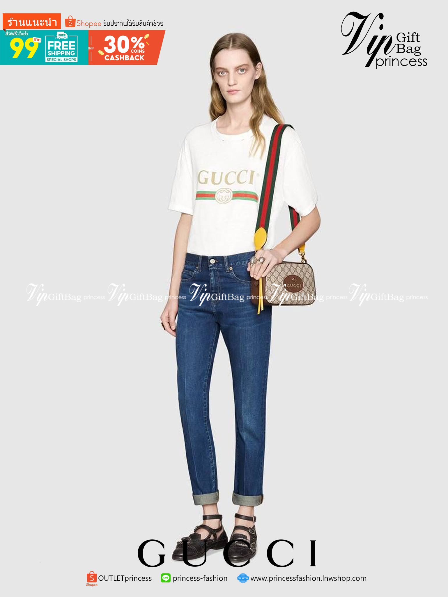 ORI หนังแท้ GUCCI GG SUPREME MESSENGER BAG กระเป๋ารุ่น Unisex ใช้ได้ทั้งหญิงชาย อีกหนึ่งไอเทมที่ต้องมีติดตัวสักใบค่ะ กระเป๋าสะพายข้างหรือครอสบอดี้ร์ งานหนังแกะแท้คุณภาพเกินราคา