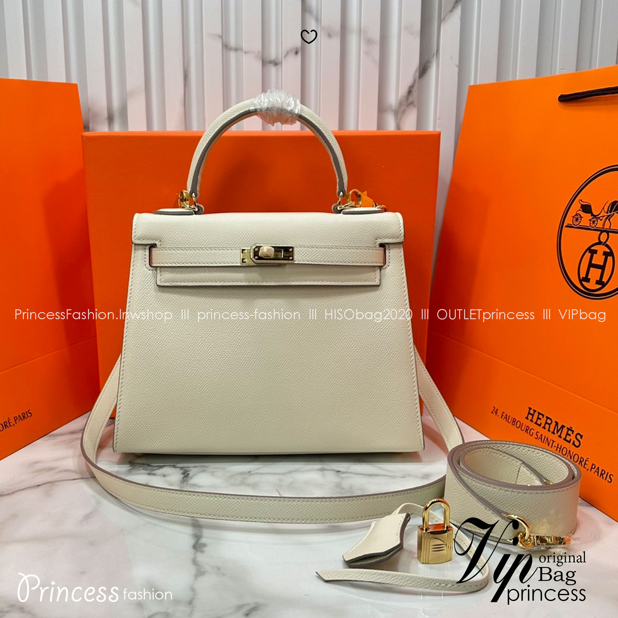 ORI หนังแท้ | Hermes Kelly 25cm กระเป๋าสะพายที่สุดแห่งหรูหราลัคชู นิยามของความสง่างามเหนือกาลเวลา แบรนด์เนมในฝัน งดงามดั่งเจ้าหญิง