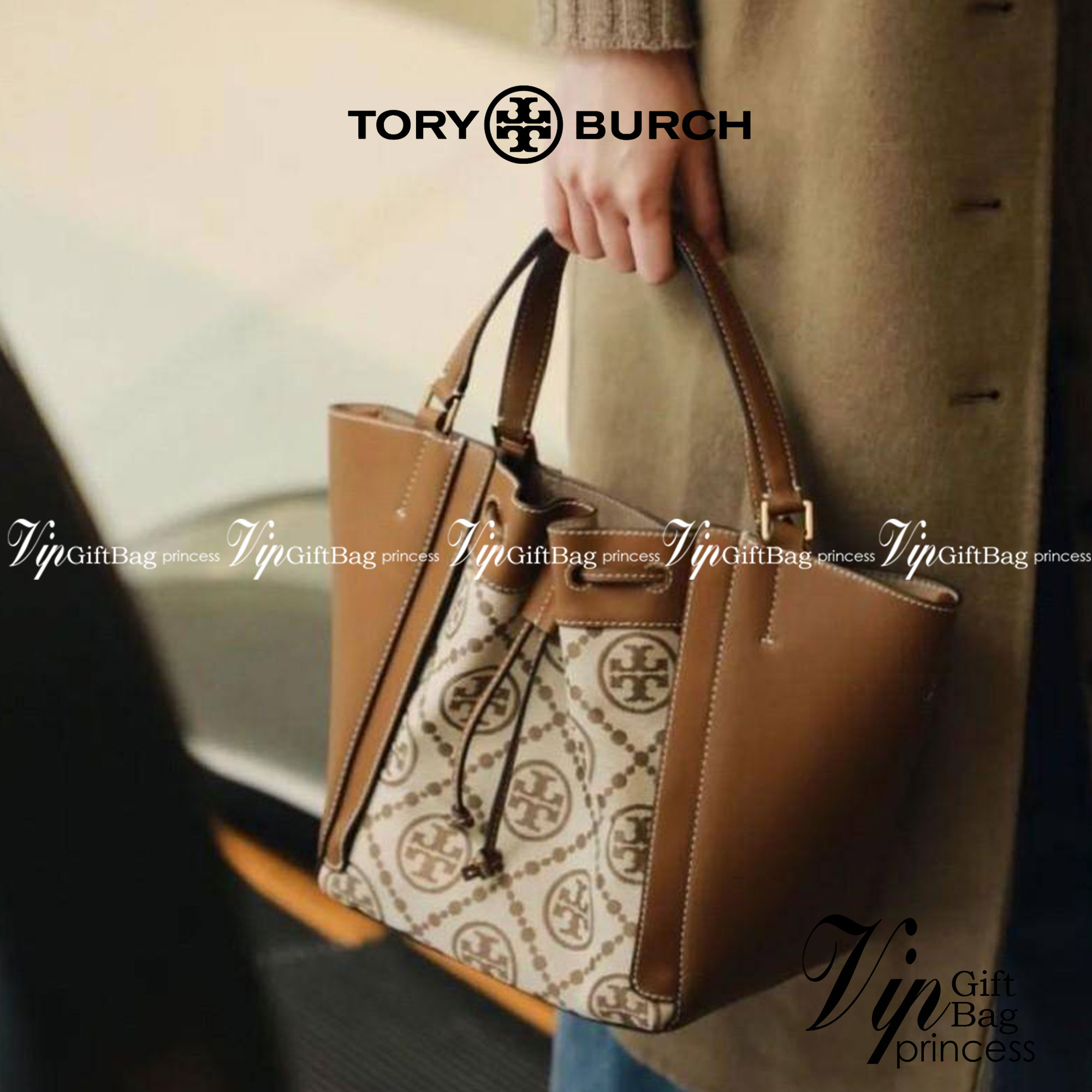 TORY BURCH MCGRAW DRAGONFLY IN MONOGRAM JACQUARD กระเป๋าลายโมโนแกรมยอดฮิต ที่มาในรูปทรงดีไซน์ใหญ่ สวยเก๋ ไม่เหมือนใคร ไม่มีซ้ำ!!