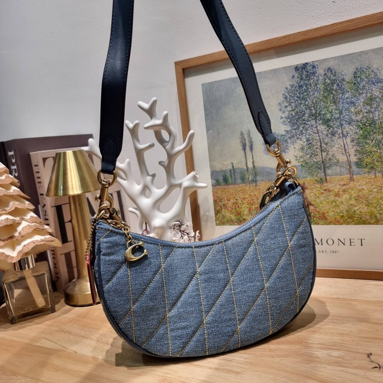 พร้อมส่ง 4 สี COACH CP148 MIRA SHOULDER BAG WITH PILLOW QUILTING กระเป๋าสะพายดีไซน์สวย 🧡 เกรดท็อปออริจินอล 1:1 สลับแท้ เกรดดีสุด ใช้งานต่างประเทศได้