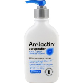 ส่งฟรีลงทะเบียนมีพร้อมส่งค่ะ AmLactin Cerapeutic Alpha-Hydroxy Ceramide Therapy Restoring Body Lotion, Fragrance Free 7.9 oz (225 g)