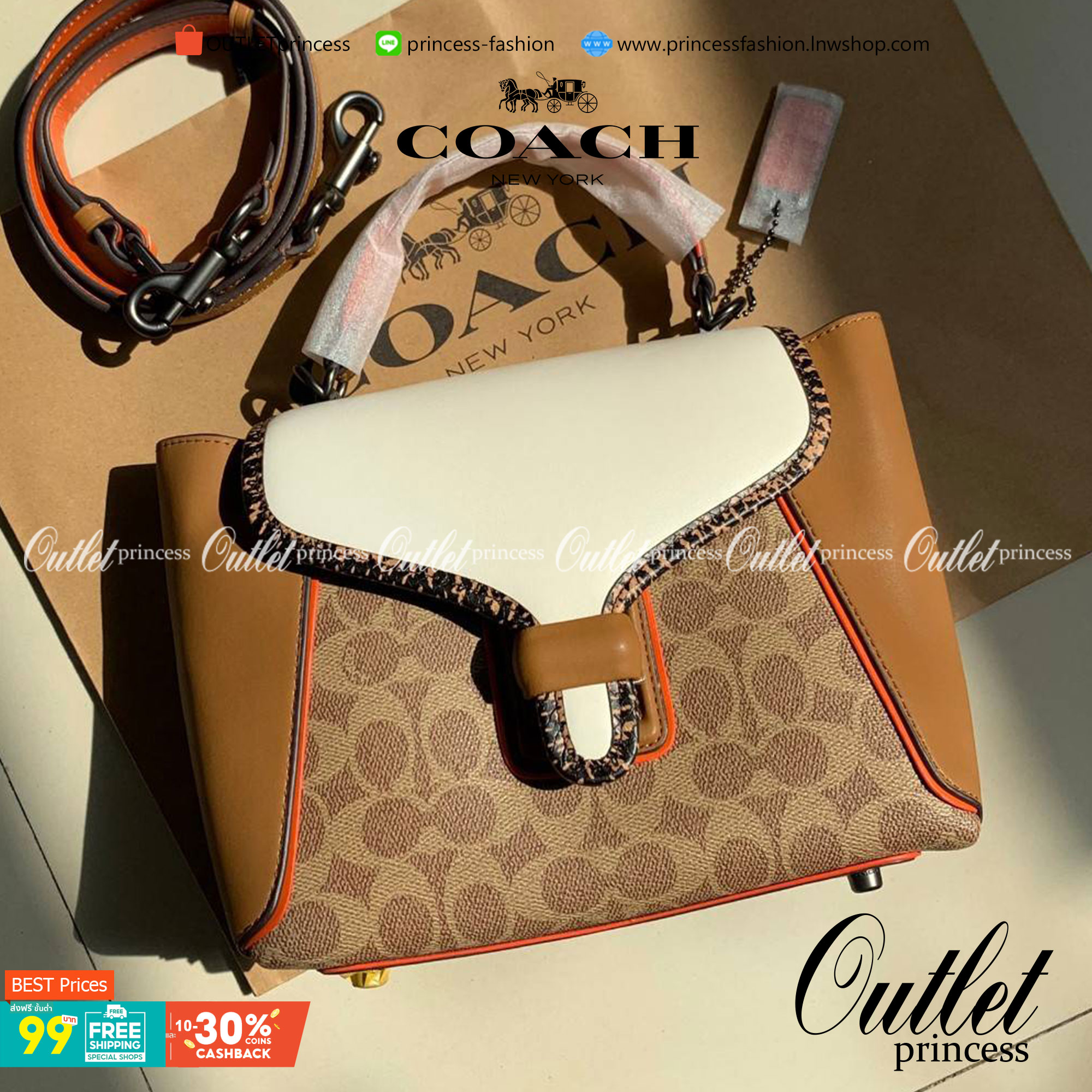 COACH COURIER CARRYALL 23 IN COLORBLOCK SIGNATURE CANVAS พร้อมส่ง 7 แบบ พร้อมส่ง ลุคดูไฮสุดๆค่ะ! กระเป๋าสะพายหนังหรูหราและคลาสสิค หนังแท้ชั้นดีที่สุด น้ำหนักเบา หนังสวยมากก สัมผัสแล้วหลงรักแน่นอนจ้าา😘