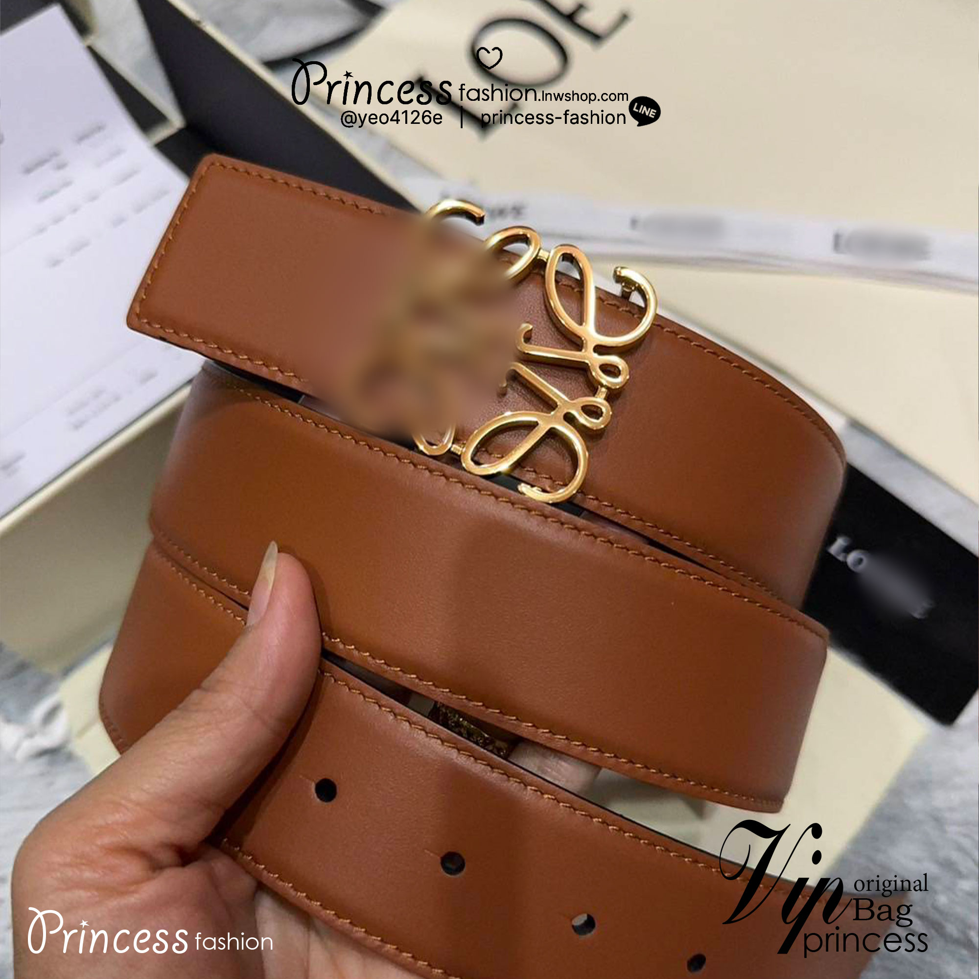 TOP ORI | หนังแท้ Loewe Belt / Loewe Anagram Leather Belt เกรดเทพดีสุด เข็มขัดโลเอเว่หนังแท้ สุดคลาสสิค วินเทจ เรียบง่าย ผู้ดี เป็นซิกเนเจอร์ ใช้งานเป็น everyday use ได้เลย