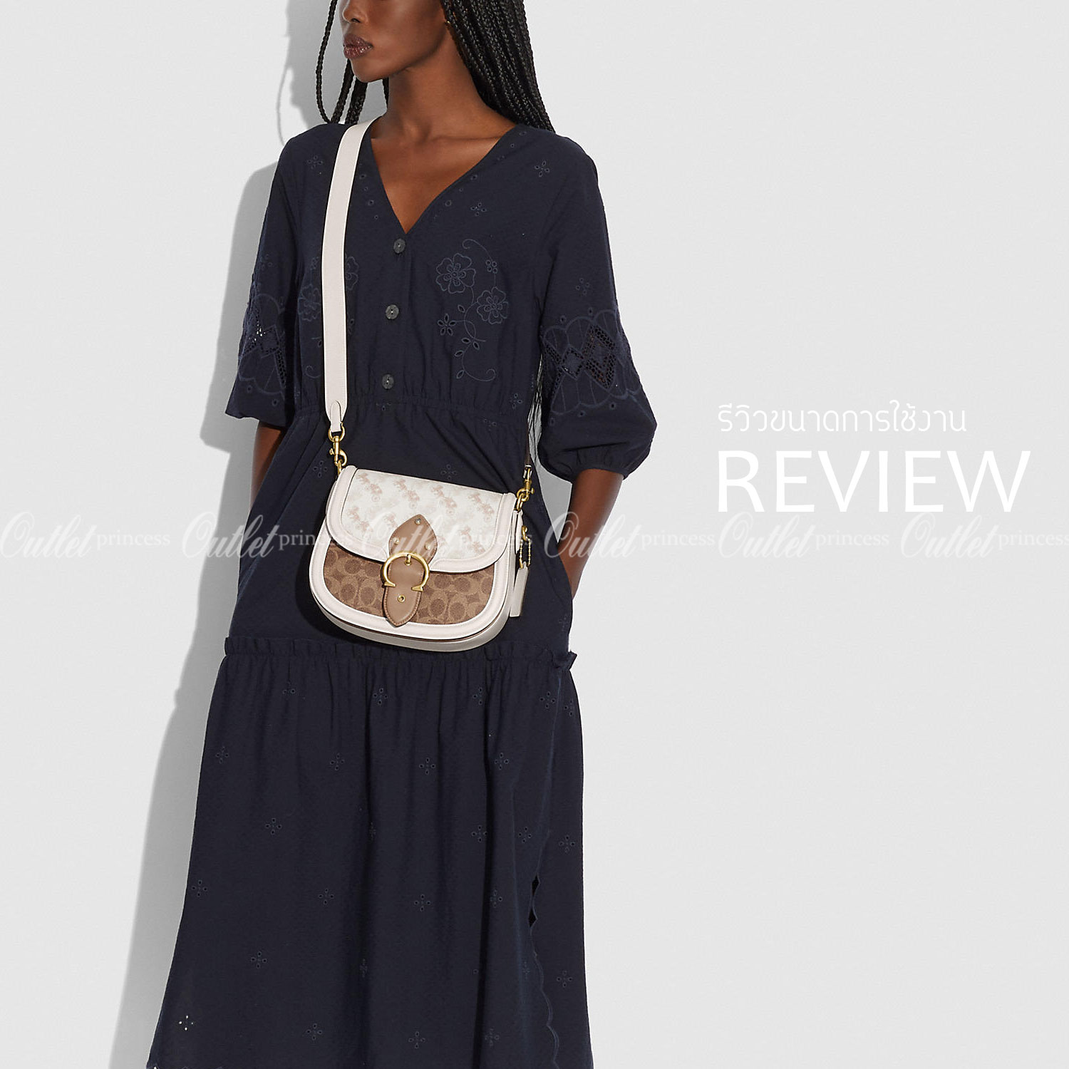 COACH Beat Saddle Bag With Horse And Carriage Print คอลเลคชั่นใหม่ ดีไซน์หรูหรา พิเศษมากๆมาพร้อมสายสะพาย 2 เส้น ใช้คู่กันหรือแยกสะพายก็สวยครบสูตร กระเป๋าสะพายทรง saddle คลาสสิค เปิด-ปิดด้วยกระดุมแน่นหนา ภายในเป็นช่องโล่ง ใส่ของได้ครบครัน สาวๆใช้เป็น every