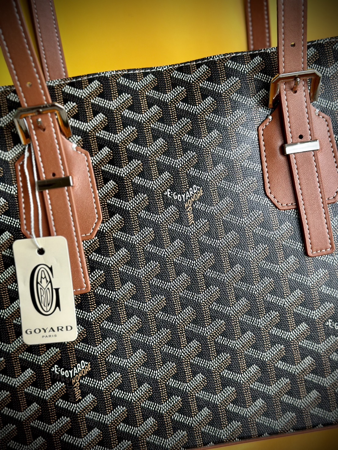 GOYARD Goyardine Sac Marie Galante MM / GOYARD Tote Bag กระเป๋าทรงโท้ทจุของได้เยอะ งานสวยเนี๊ยบ เกรดออริ สลับแท้ 1:1 ใช้ต่างประเทศได้