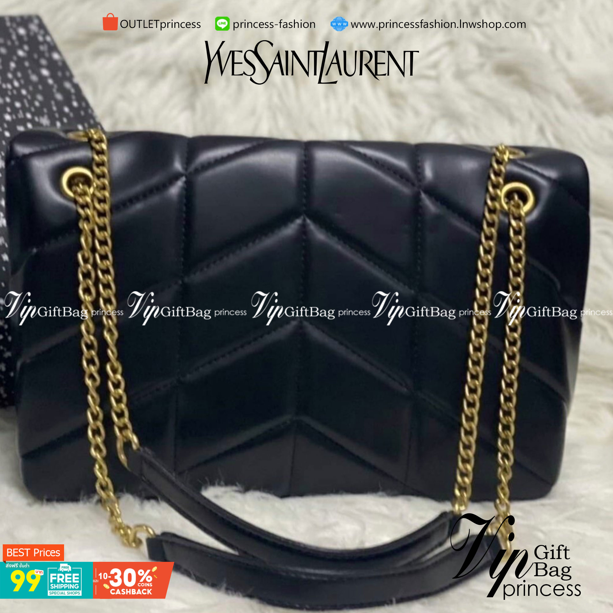 VIP 】YSL Saint Laurent Loulou Puffer quilted leather shoulder bag มามุงค่าา ใครเล็งใบนี้มาแล้วน้า งานหนังสวยเงางามสมการรอคอย มาแบบครบเซ็ทพร้อมถุงผ้าและกล่อง นอกจากจะซื้อมาใช้เองแล้ว ก็เหมาะซื้อเป็นของขวัญให้คนรู้จักเช่นกันนะคะ