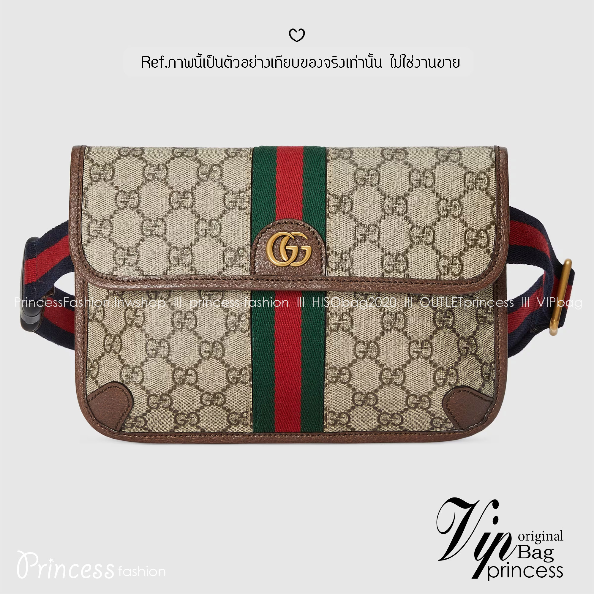 GUCCI Ophidia GG small belt bag / Gucci Belt Bag กระเป๋าคาดอก คาดเอว หนังแท้ผสมแคนวาส หล่อ สวย เท่ คูลๆ ควรมีเข้ากับทุกชุด ใช้ได้ตลอดกาล ไม่ตกยุค เกรดออริ 1:1 สลับแท้ ใช้งานต่างประเทศได้