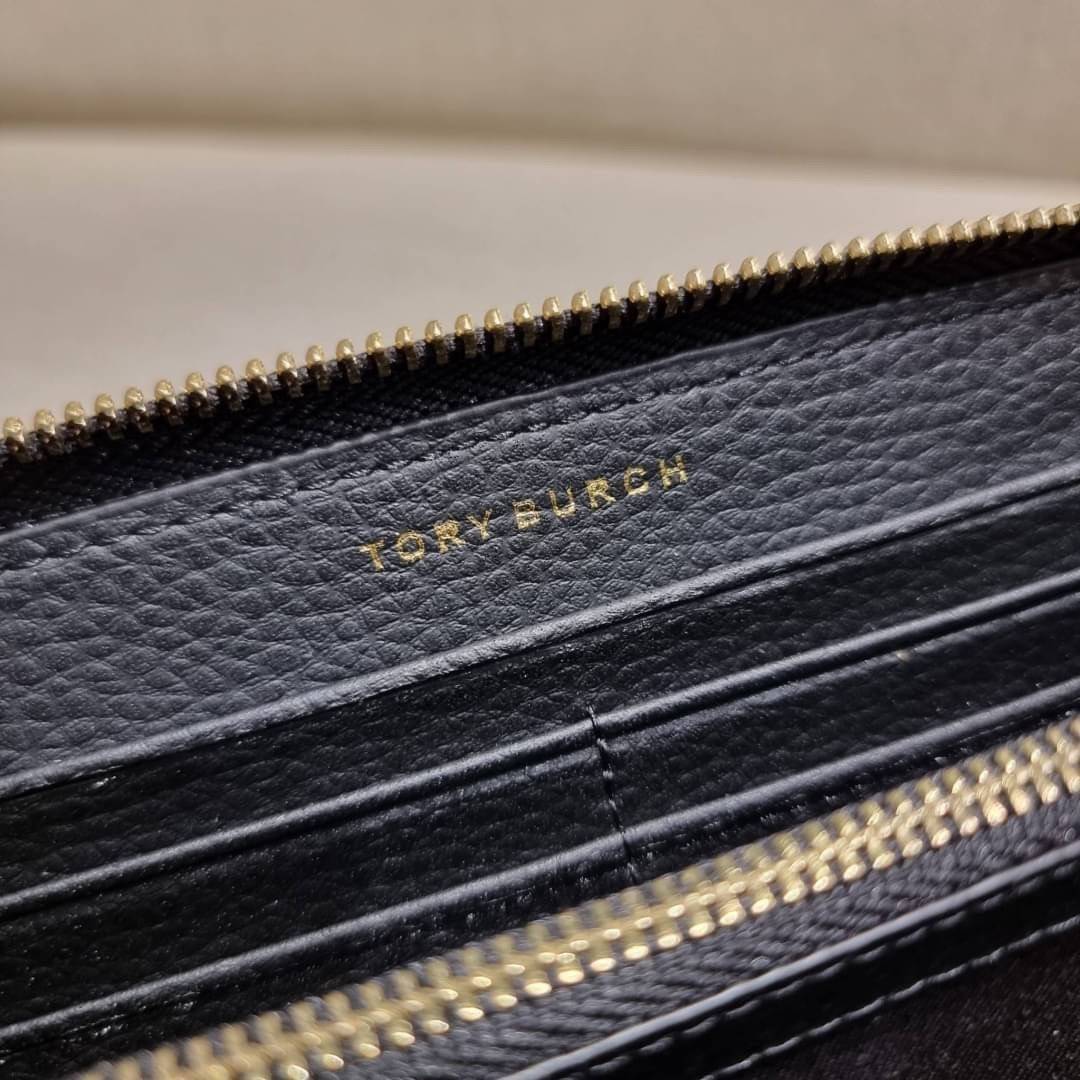 TORY BURCH MCGRAW ZIP CONTINENTAL WALLET กระเป๋าสตางค์ใบยาวรุ่นหายาก จัดเต็มสีสวยพร้อมส่ง ขนาดกำลังพอเหมาะ วัสดุหนังวัวสัมผัสดีมาก