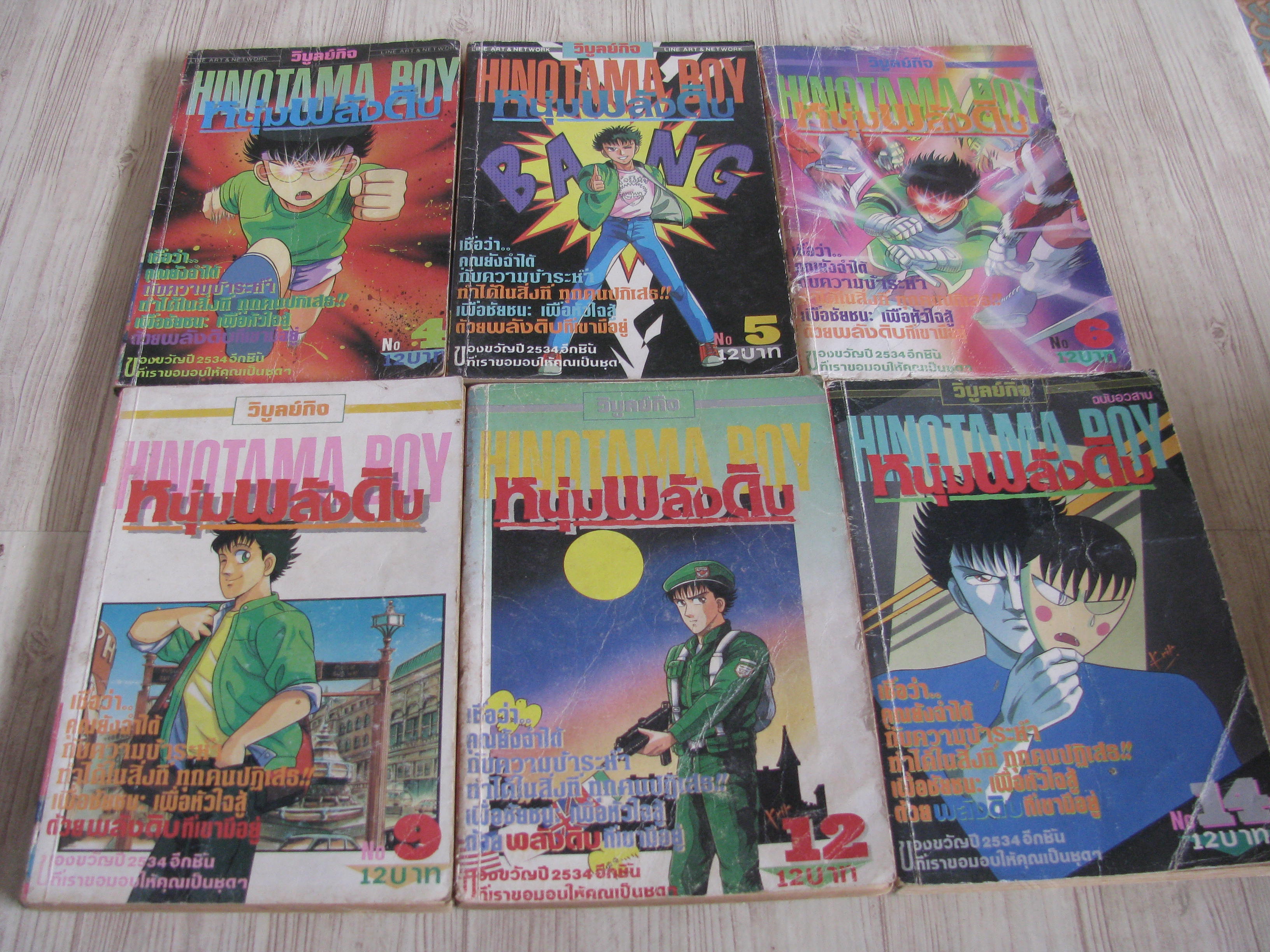 หนุ่มพลังดิบ ชุด เล่ม 4,5,6,9,12,14