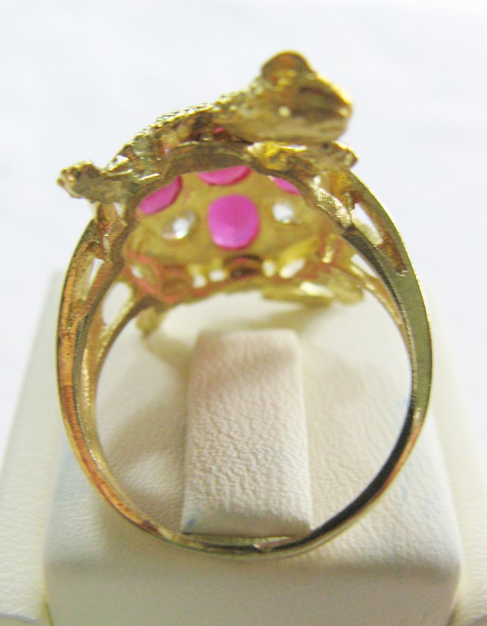 แหวนเต่าดุ๊กดิ๊กพลอยทับทิม(ราศีกรกฎ)หัวหางกระดิกได้ เสริมสิริมงคล อายุยืน ค้าขายร่ำรวยค่ะ