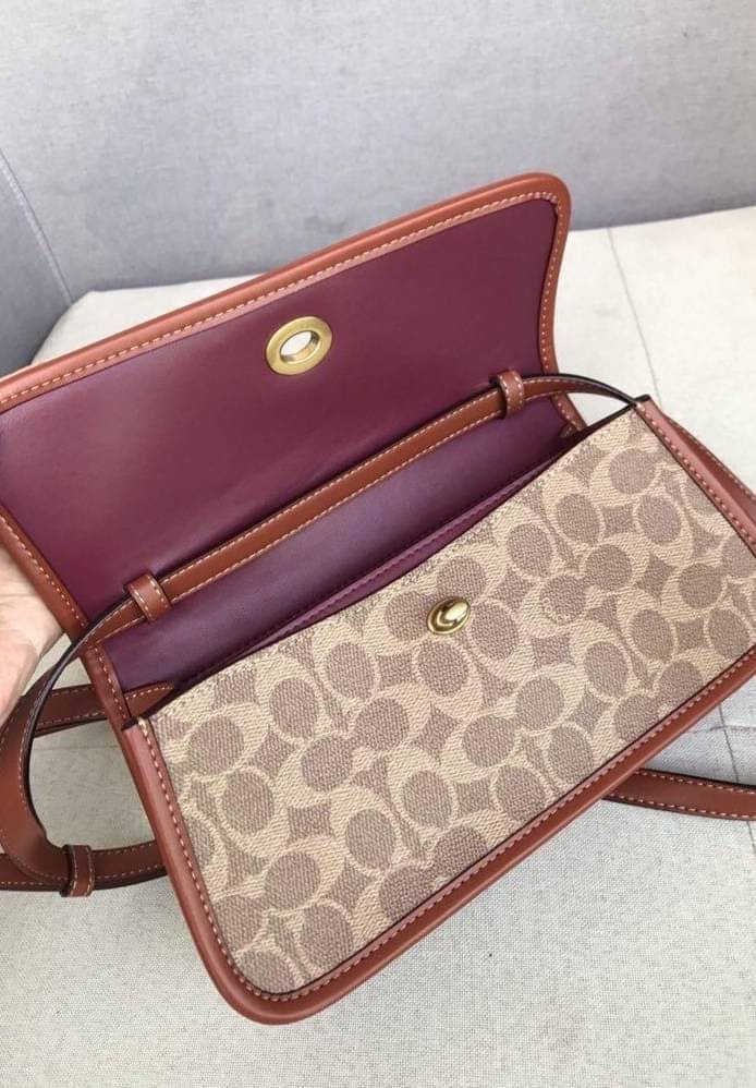 OUTTLET 】Auth Coach 1941 Turnlock Clutch Crossbody Bag พร้อมส่งที่ไทย