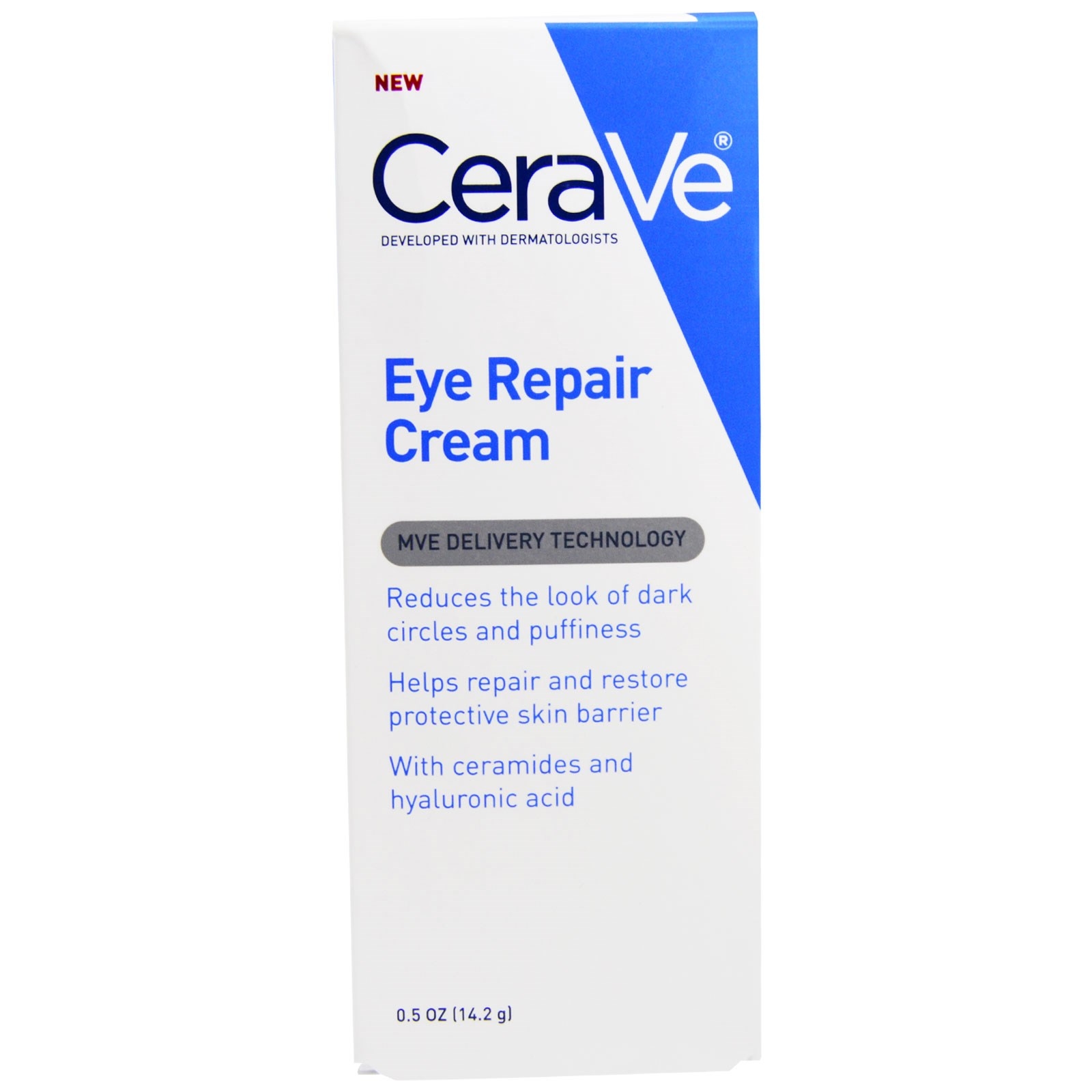 ส่งฟรีลงทะเบียนมีพร้อมส่งค่ะ CeraVe Eye Repair Cream for Dark Circles and Puffiness 0.5 oz (14.2 g)