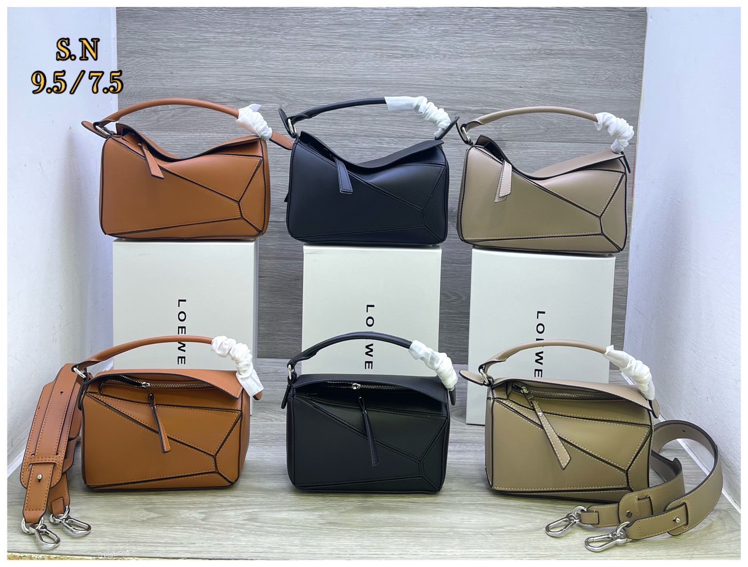 Loewe Puzzle bag กระเป๋าสะพายข้างทรงกล่อง มีให้เลือก 2 ไซส์ สุดยอดแบรนด์ที่ดีไซน์เป็นเอกลักษณ์ โดดเด่น สวยหรู สไตล์พัซเซิลคลาสสิค