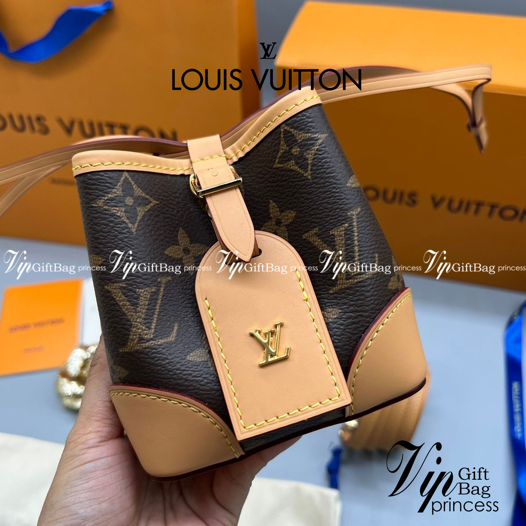 ORI Louis Vuitton Noe Purse Monogram Brown / LV NOE PURSE IN MONOGRAM เกรดออริจินอล สินค้าจริงตามรูป พร้อมส่งที่ไทย