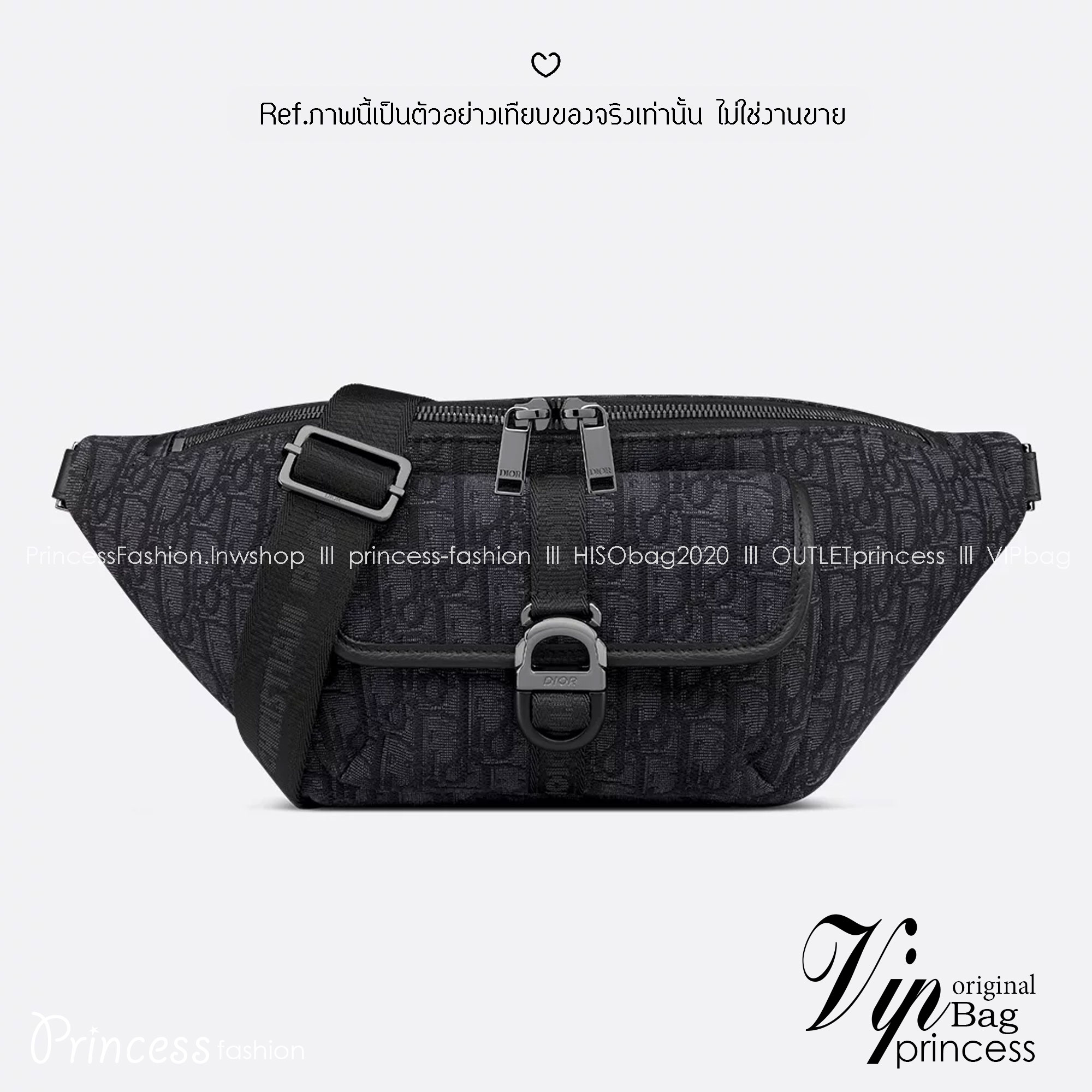 DIOR 8 waist bag Oblique jacquard fabric กระเป๋าสะพายคาดอก เอกลักษณ์ทอผ้าแจ็คการ์ดอย่างดี สวยสง่างามเหนือกาลเวลา มีไว้ไม่มีเอาท์ ท่านชายควรมีมากค่ะ