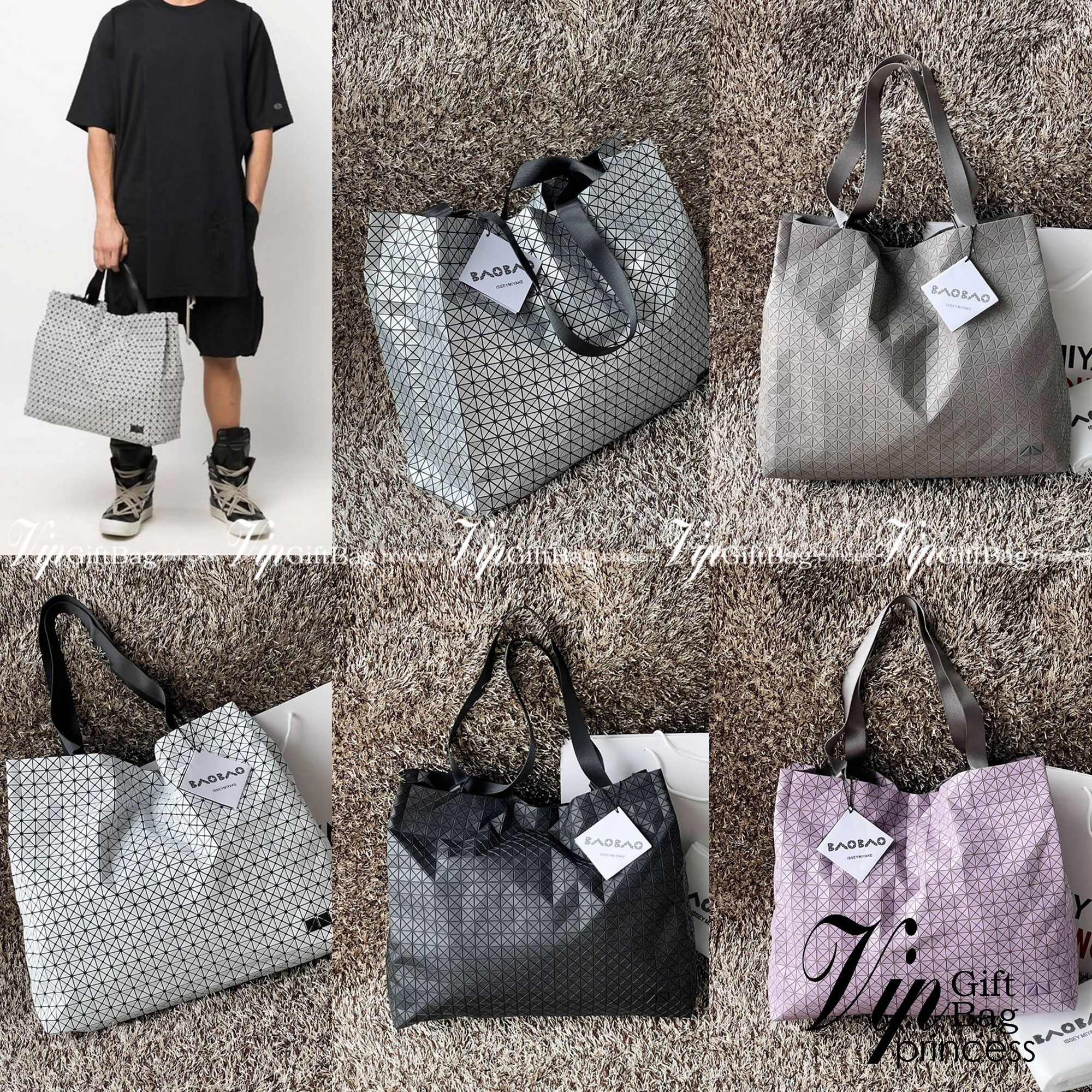 ORI 🥂 Baobao Issey Miyake Cart geometric tote bag / Miyake Cart Tote Bag รูปทรงที่สร้างขึ้นโดยบังเอิญ' เสื้อผ้าที่มีโครงสร้างและได้รับการออกแบบทางวิศวกรรมอันเป็นเอกลักษณ์ของแบรนด์ ส่งต่อไปยังเครื่องประดับที่น่าประทับใจและไร้กาลเวลาเหล่านี้ กร