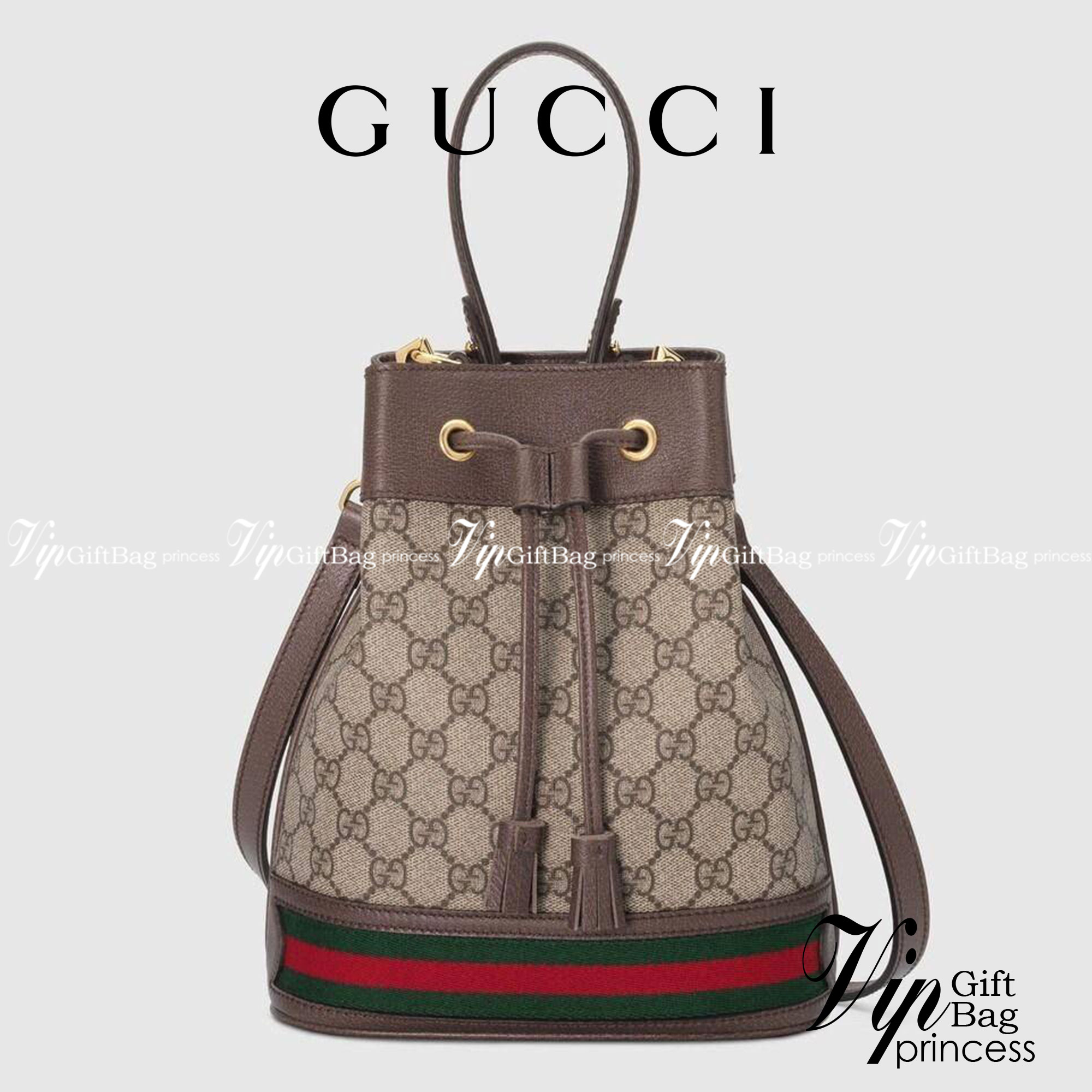 GUCCI Ophidia mini small GG bucket bag กระเป๋าถือหรือสะพายข้าง ขนาดเล็ก ทรงขนมจีบ วัสดุผ้าใบ+หนังแท้ พร้อมแถบลายทางสีเขียวและสีแดงด้านล่าง ด้านในโล่ง มี1ช่องเล็ก สายยาวถอดสายไม่ได้ ปรับระดับได้ ใบนี้เรียบหรูดูดีสุดๆไม่ควรพลาดค่า