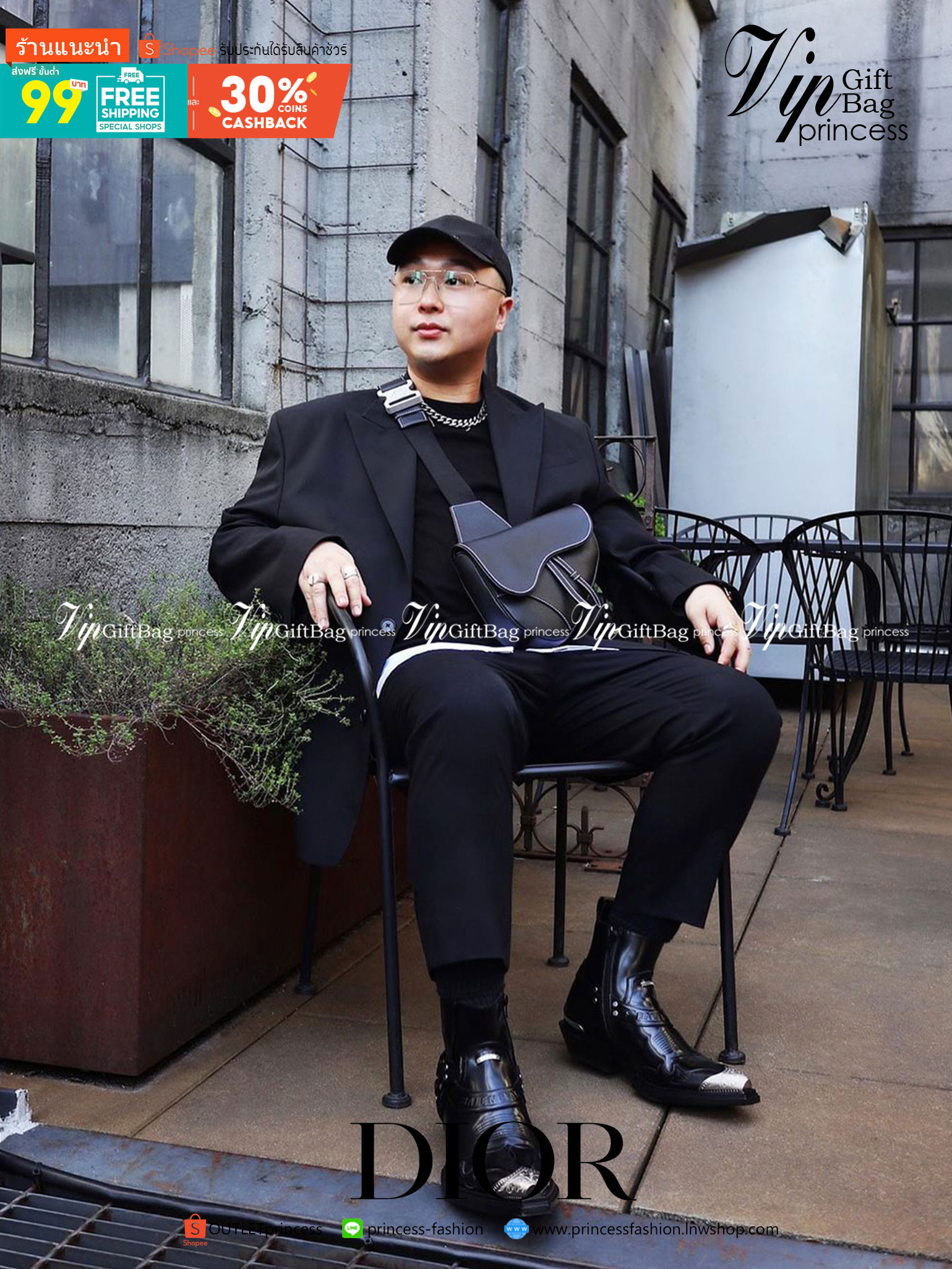 หนังแท้ CHRISTIAN DIOR SADDLE BAG GRAY Grained Calfskin พร้อมส่งที่ไทย ออริจินอลหนังแท้ทั้งใบ ภาพสินค้าถ่ายจากงานขายจริง ใช้งานต่างประเทศได้