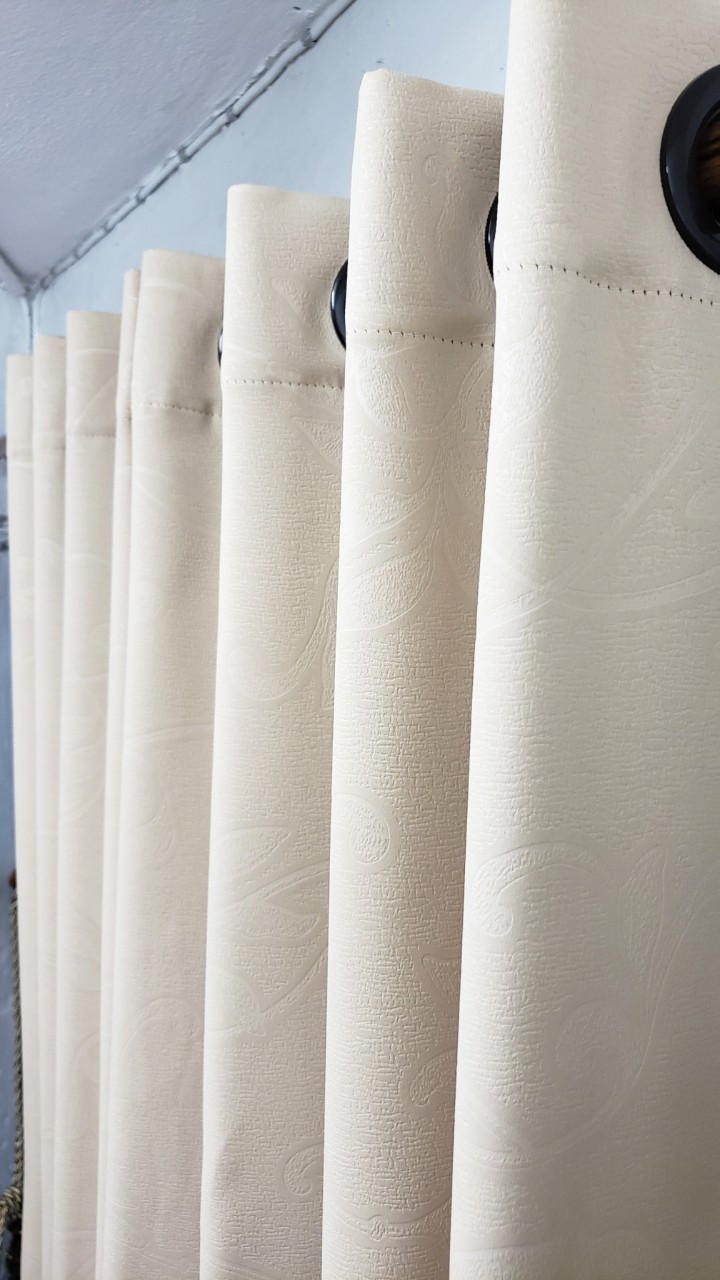 Zeal Angel ผ้าม่าน ก.270*ส.230ซม. สีครีมน้ำตาลอ่อน รุ่นกรอรี่ (Glory) มี 6 ขนาด (แถมสายรัด)