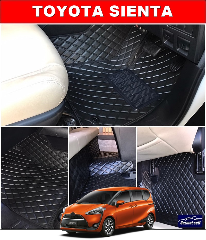 พรมปูพื้นรถยนต์TOYOTA SIENTA ลายDIAMOND เต็มคัน