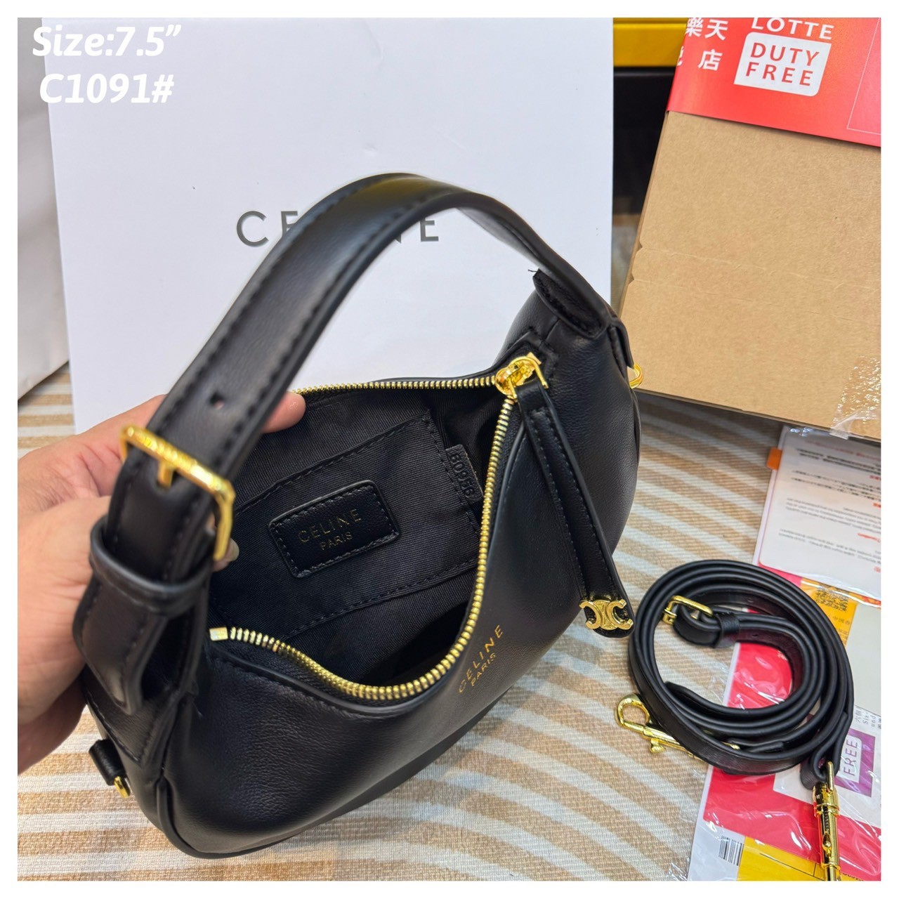 Celine Lulu Teen Bag กระเป๋าสะพายน้องใหม่ไฟแรง ปรับดีไซน์ใหม่แบบสวยสับคงความคุณหนูลัคชูในตัว รูปทรงพอชโฮโบยอดนิยมสวยคลาสสิคใช้งานได้ง่าย แมทช์ได้หลากหลายสไตล์