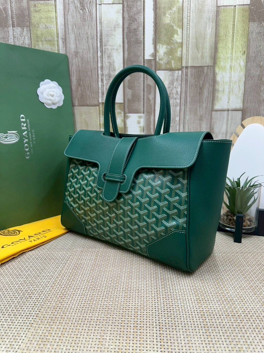 5 สี ORI หนังแท้ | Goyard Saigon Tote Bag กระเป๋าสะพายทรงโท้ท พร้อมหูจับใช้งานง่าย ภายในโล่งกว้าง หรูหราลงตัว