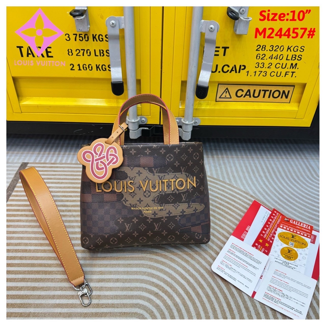 LV Shopper Tote bag Monogram Landscape Canvas กระเป๋าสะพายทรงโท้ท shopper มี 3 ขนาด สวยคลาสสิค พกพาสะดวก ใช้งานง่ายสุดๆ